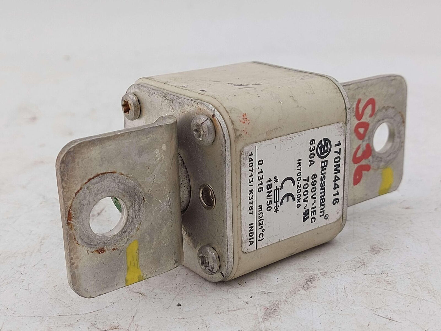 2014 TESLA S 170m4416 630a From Tesla Battery Bussmann Square Fuse