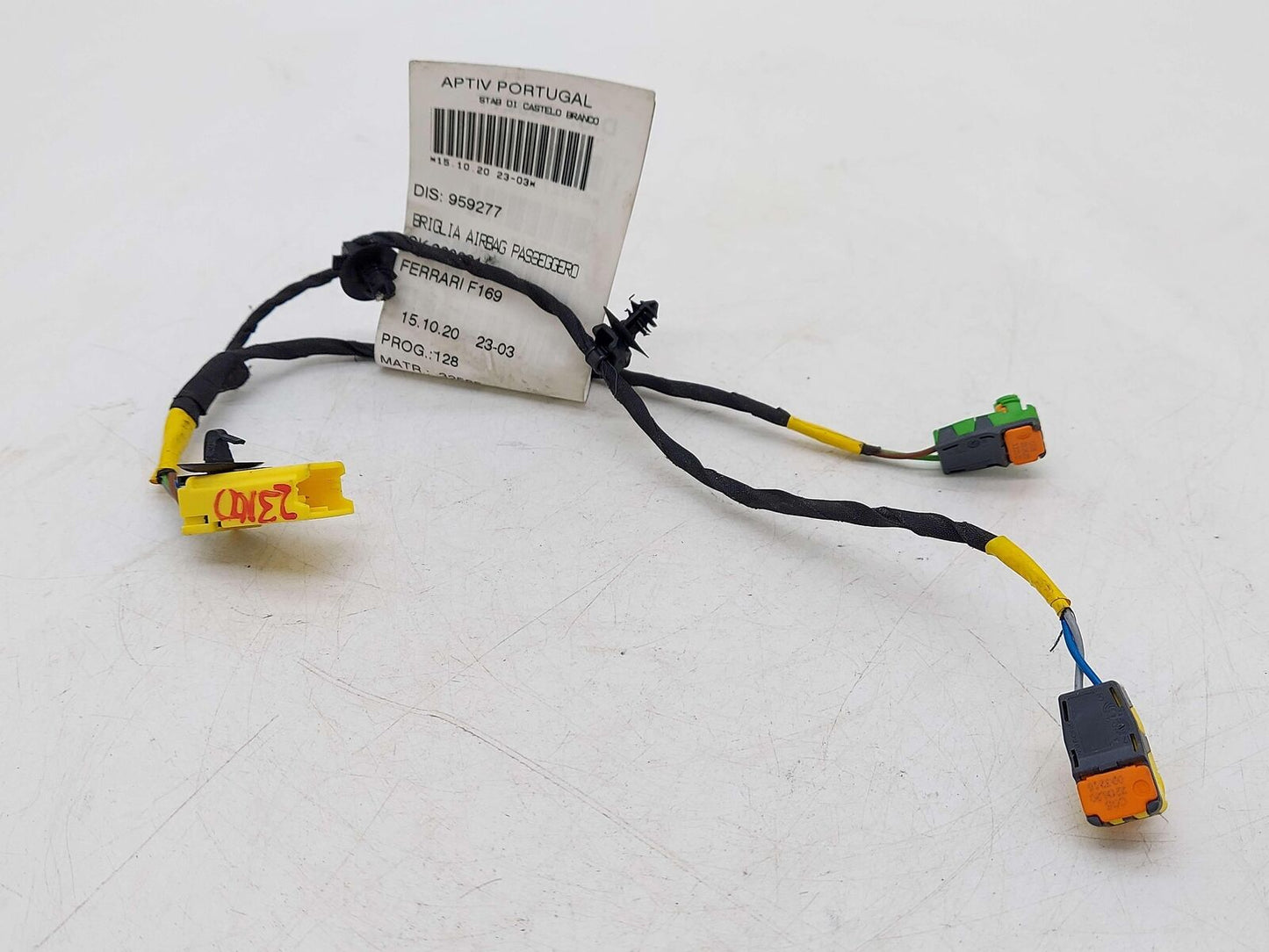 2021 FERRARI ROMA F169 RH RIGHT DASH BAG WIRE WIRING HARNESS 959277