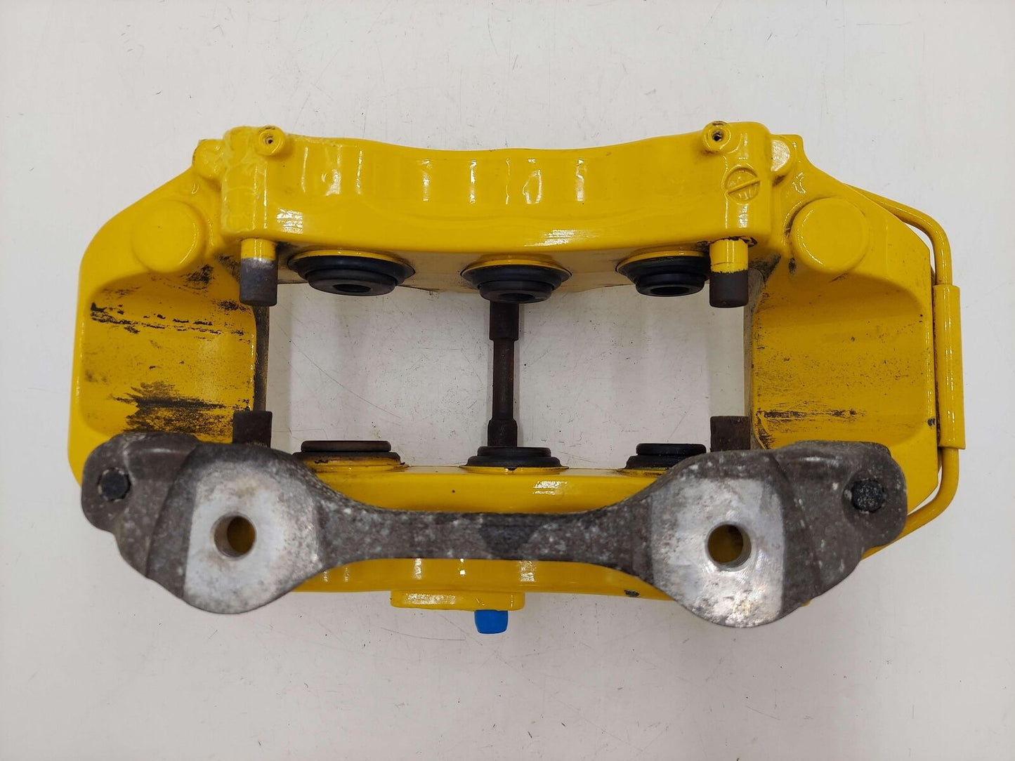 10-13 Porsche 911 997 Turbo S Front LH Left Ceramic Brake Caliper Yellow *Note