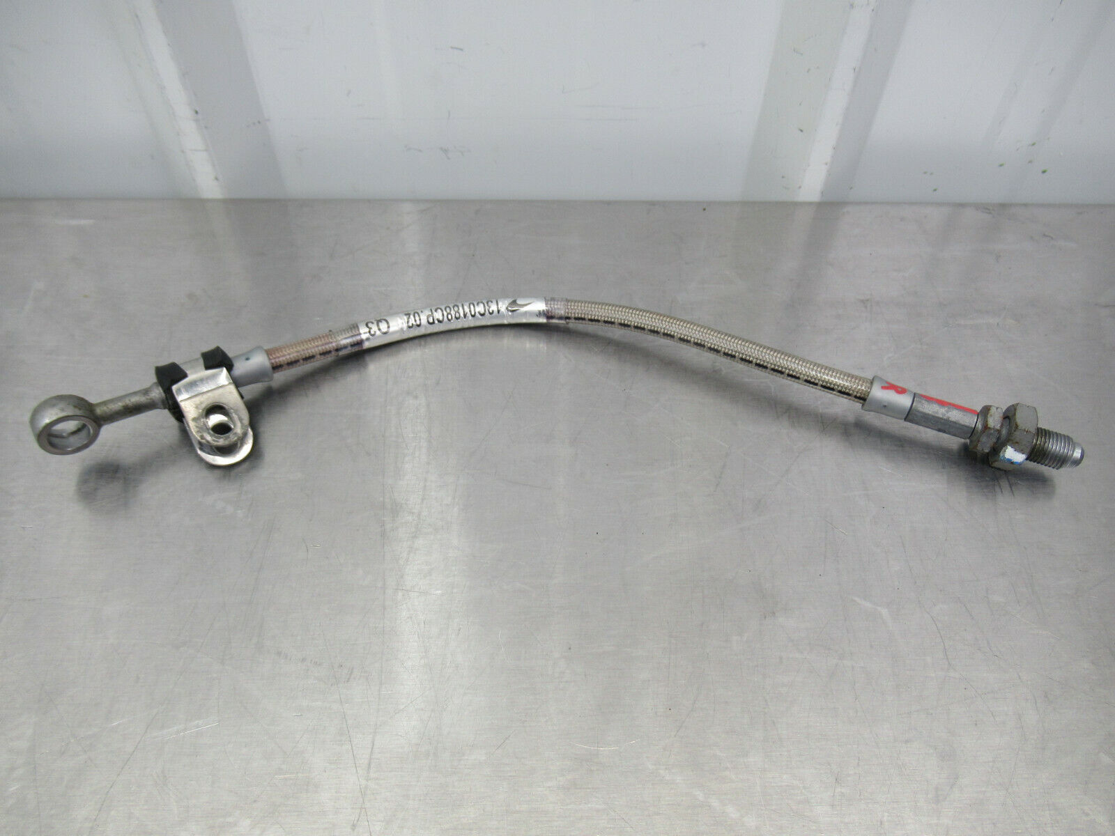 T020 2016 16 MCLAREN 570S LH LEFT REAR BRAKE LINE TO CALIPER LINE #19 13C0188CP