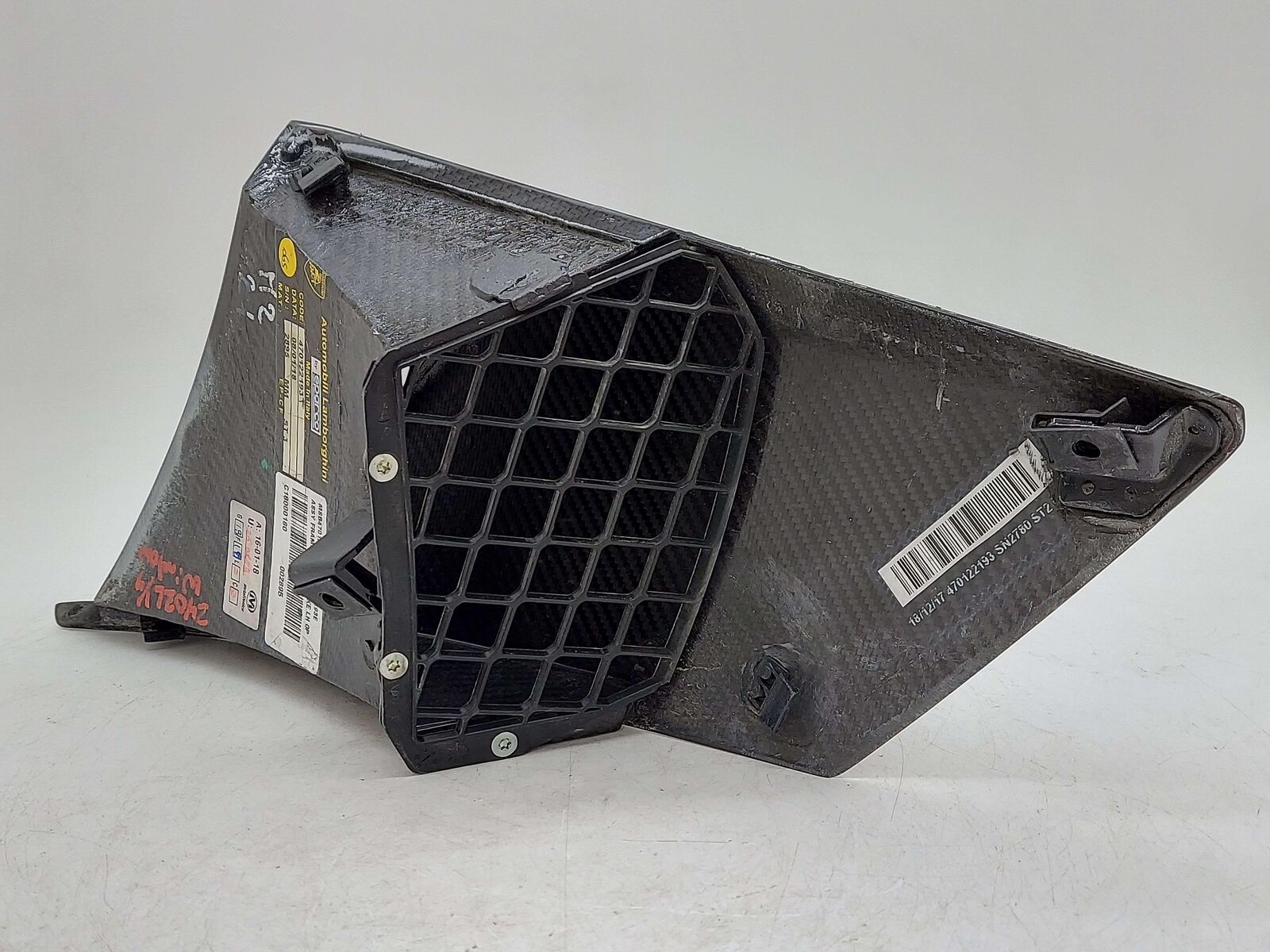 2018 LAMBORGHINI AVENTADOR S LP740-4 REAR QUARTER INTAKE AIR SCOOP CARBON FIBER