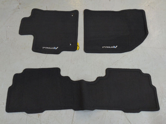 17 TOYOTA PRIUS Carpet Floor Mats 3 Pieces Black *Brand New* PT208-47130-20