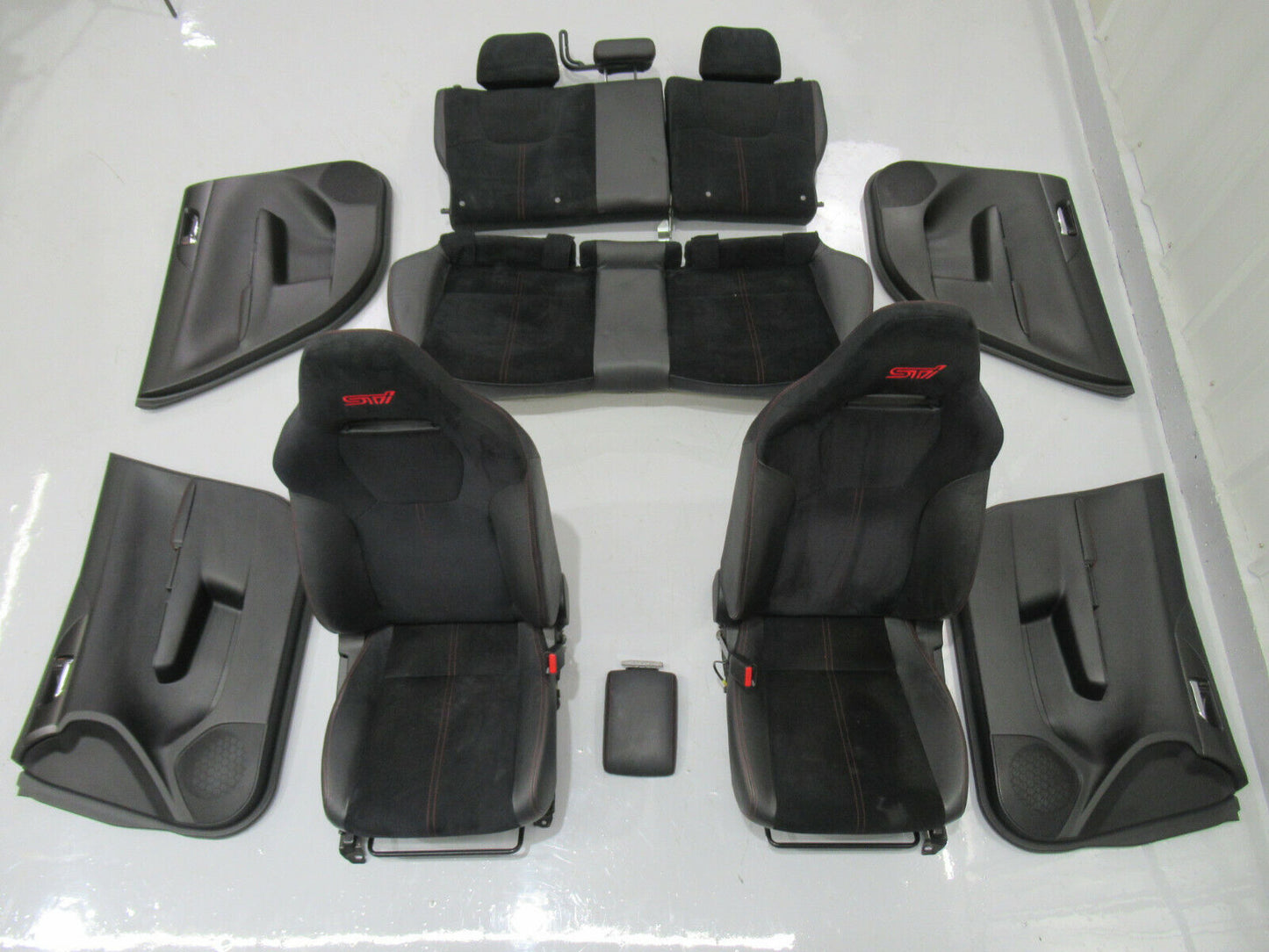 2012 12 SUBARU IMPREZA WRX STI FRONT REAR SEATS INTERIOR TRIM PANELS