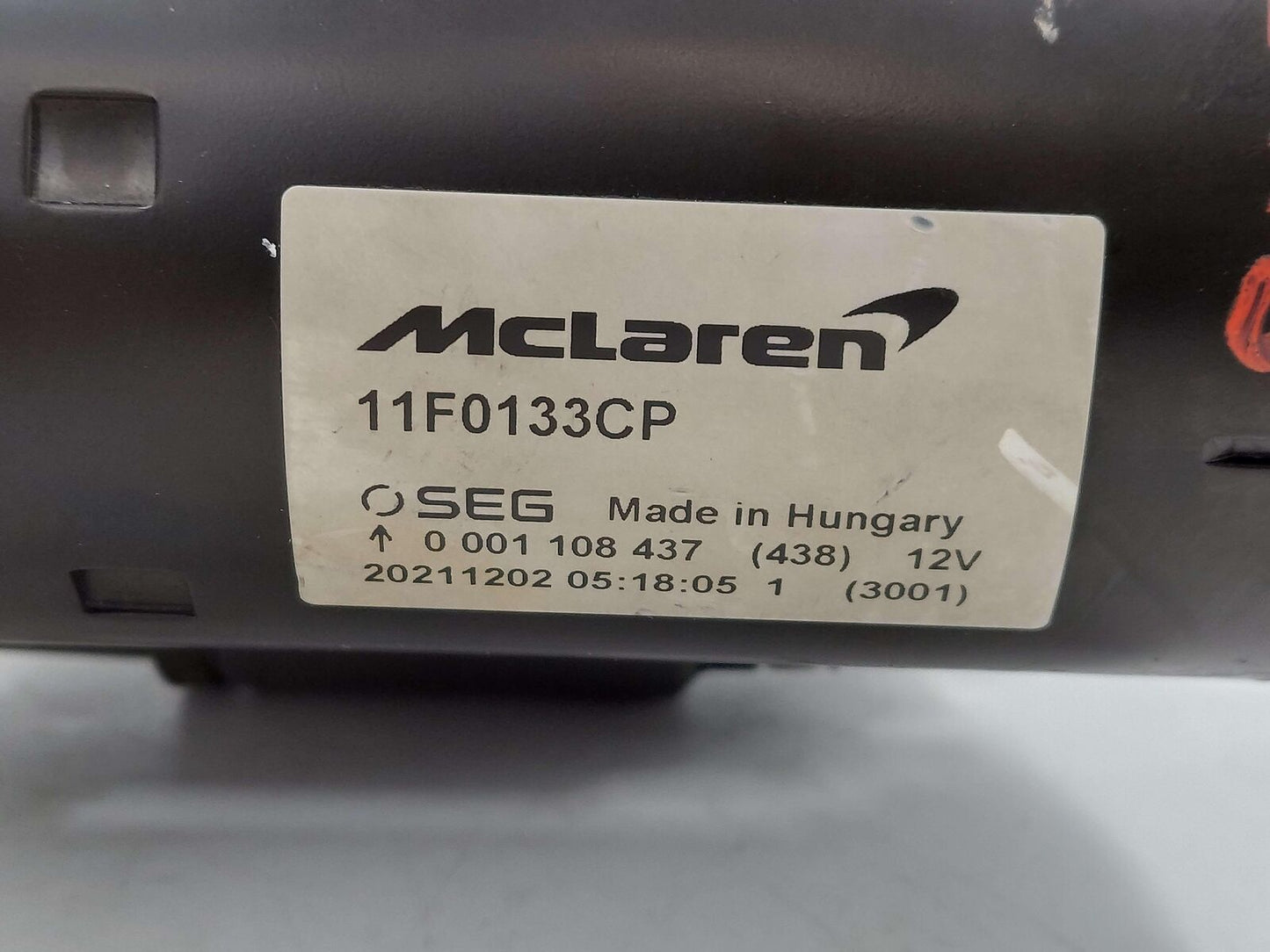 2016 MCLAREN 540C ENGINE MOTOR STARTER MOTOR 3.8L M838T M838TE *NOTE