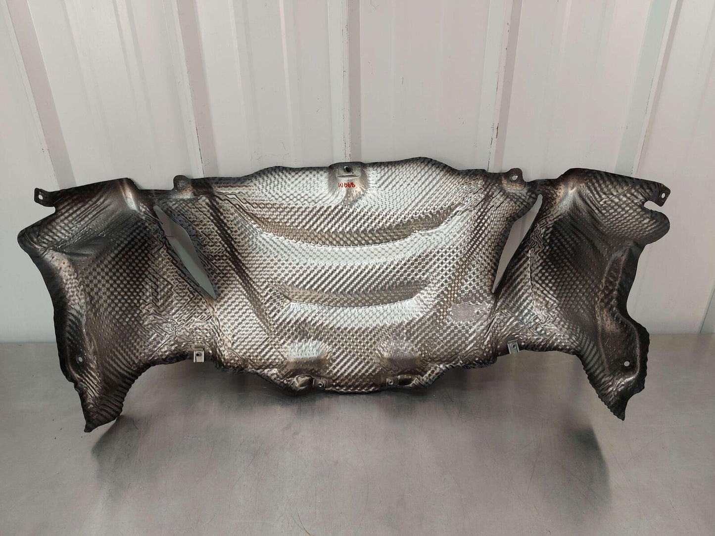 20 Mclaren 720s Spider Exhaust Manifold Heat Shield Above Muffler/Downpipe *Bent