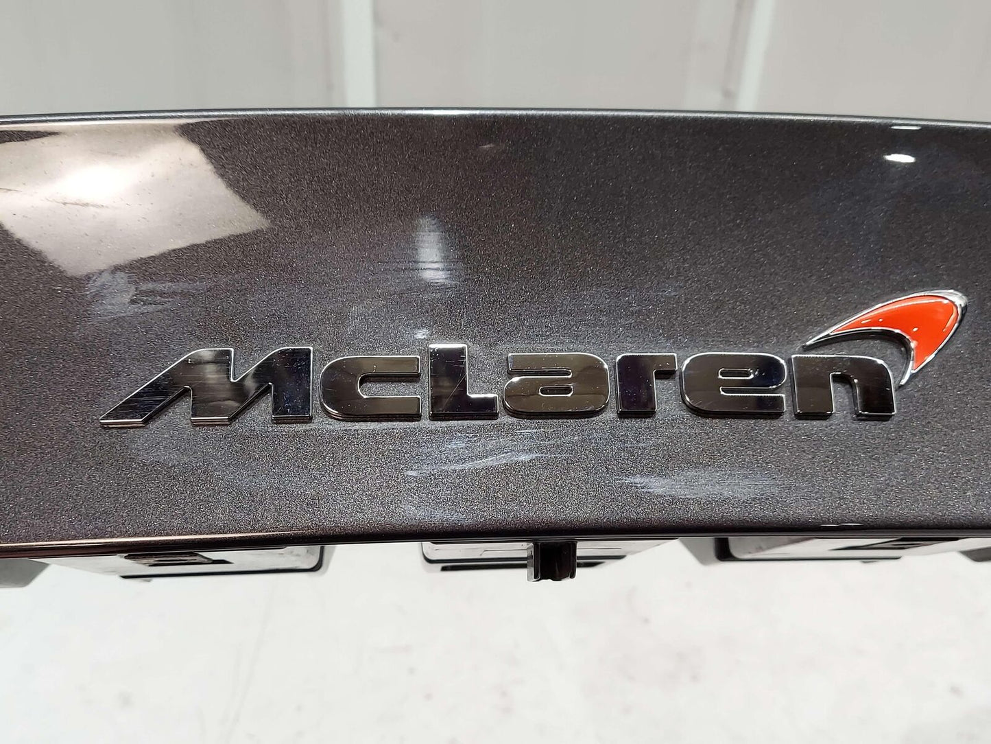 2016 MCLAREN 540C REAR BUMPER UPPER WING SPOILER SECTION GREY *NOTE