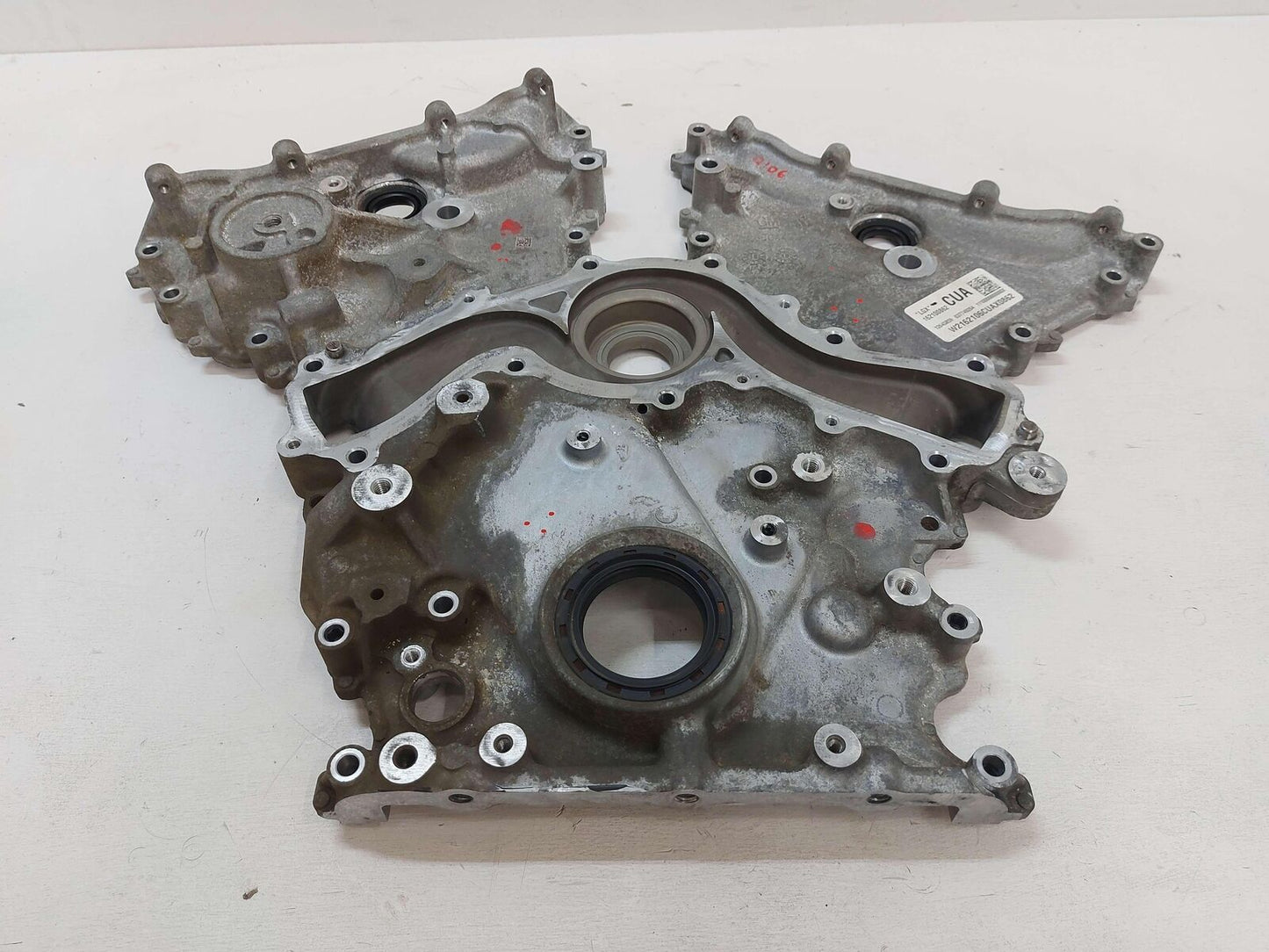 17-22 CADILLAC XT5 3.6L ENGINE MOTOR TIMING COVER 12673690 12650449