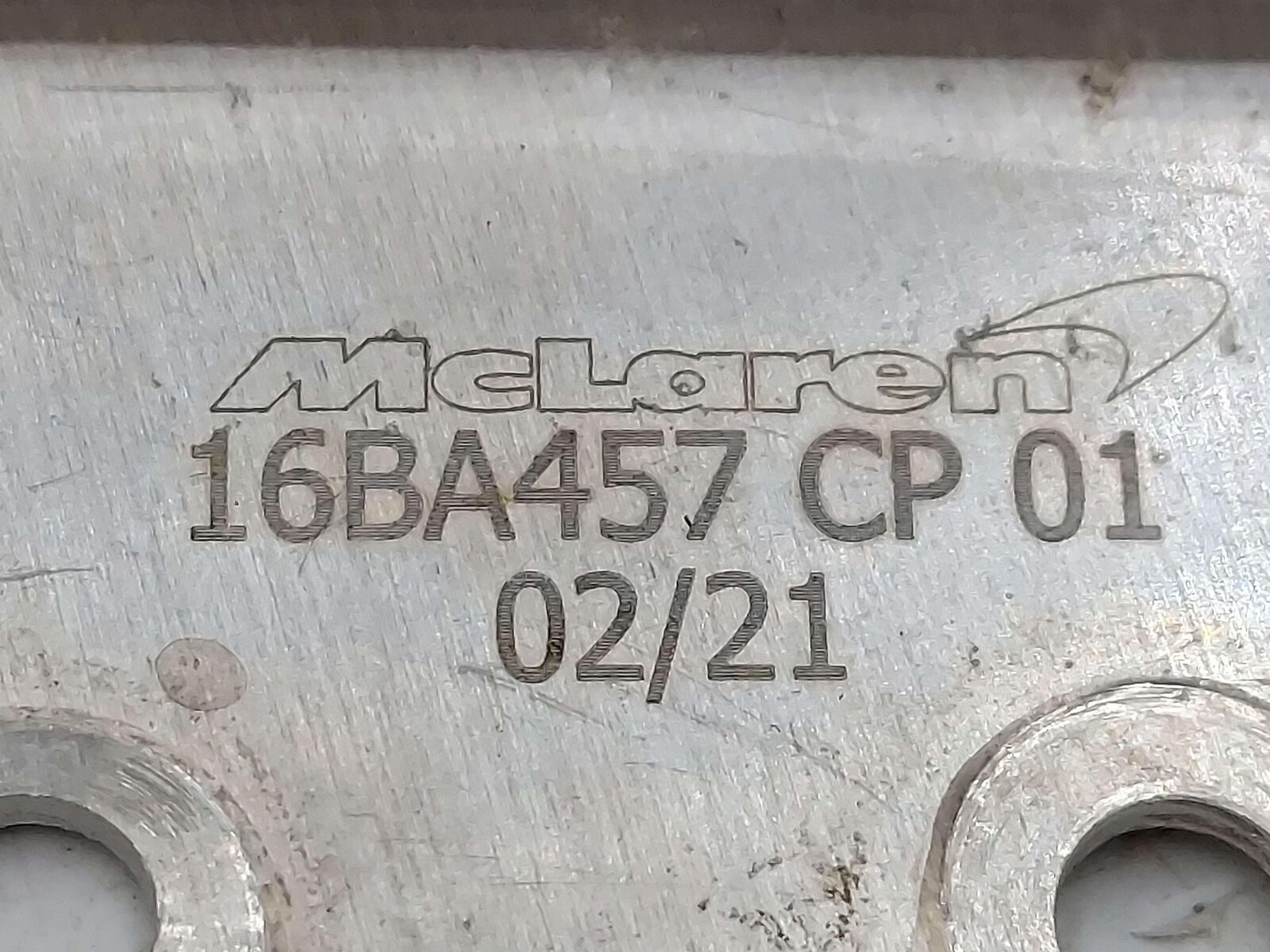 2023 McLaren Artura Front Height Sensor Bracket 16BA457CP