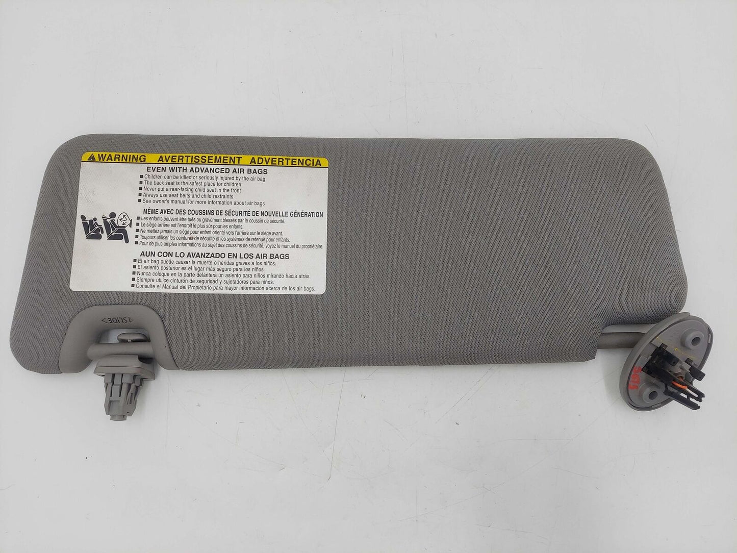 14-19 TOYOTA HIGHLANDER RIGHT SUN VISOR GREY ILLUMINATED