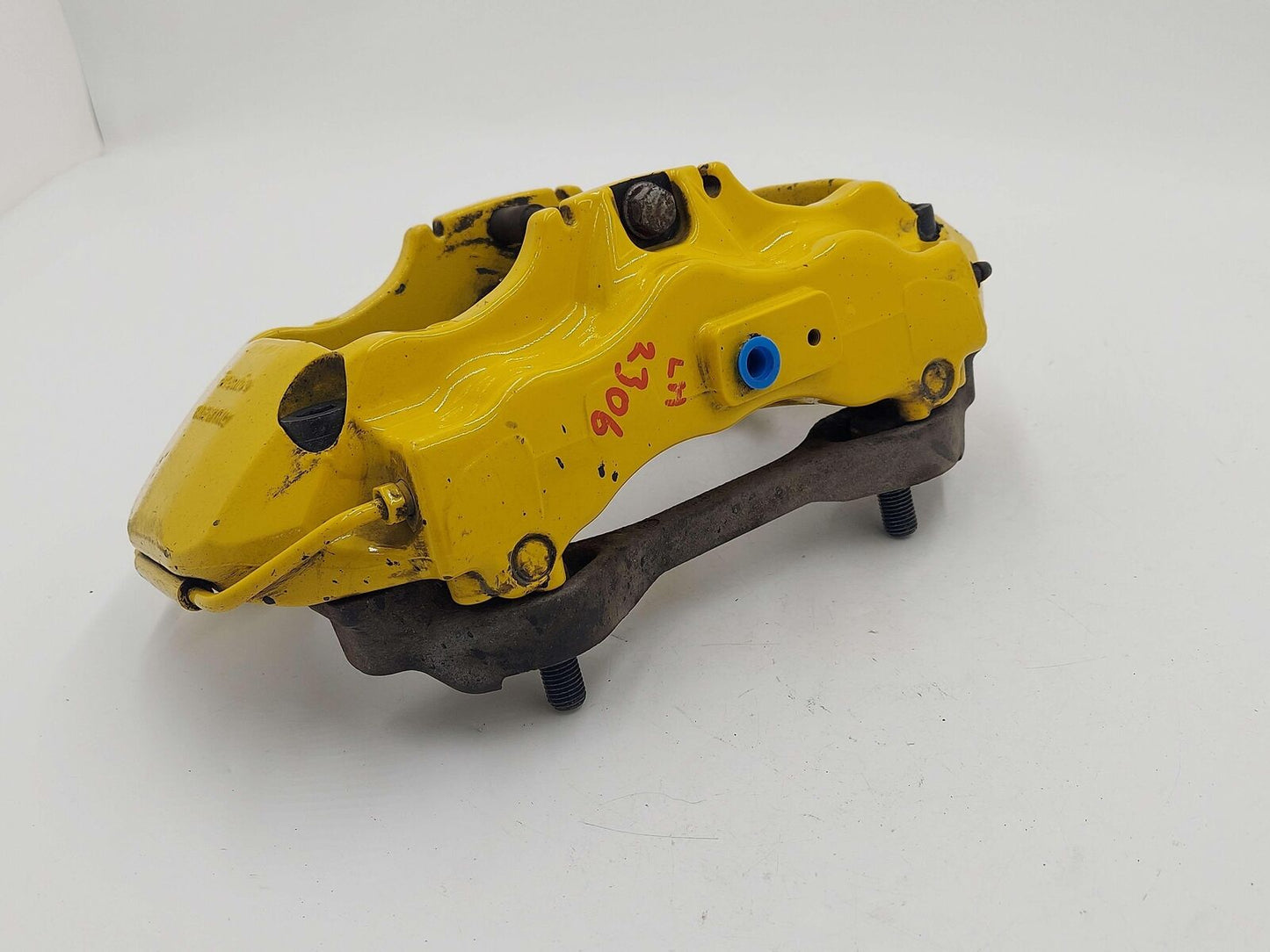 04 05 07 08 09 Porsche 911 997 Front LH Left Brake Caliper Yellow *notes*