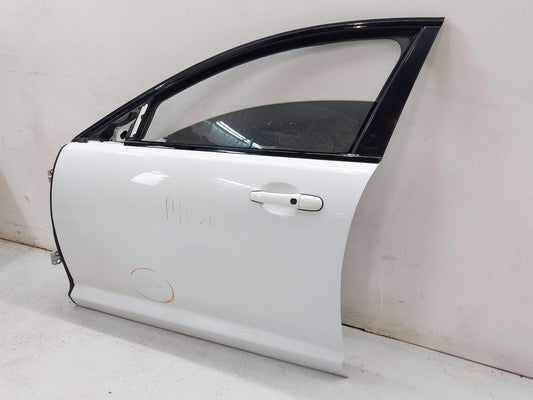 09-15 JAGUAR XF X250 FRONT LEFT DOOR POLARIS WHITE DX23-14B121-CA C2Z2061