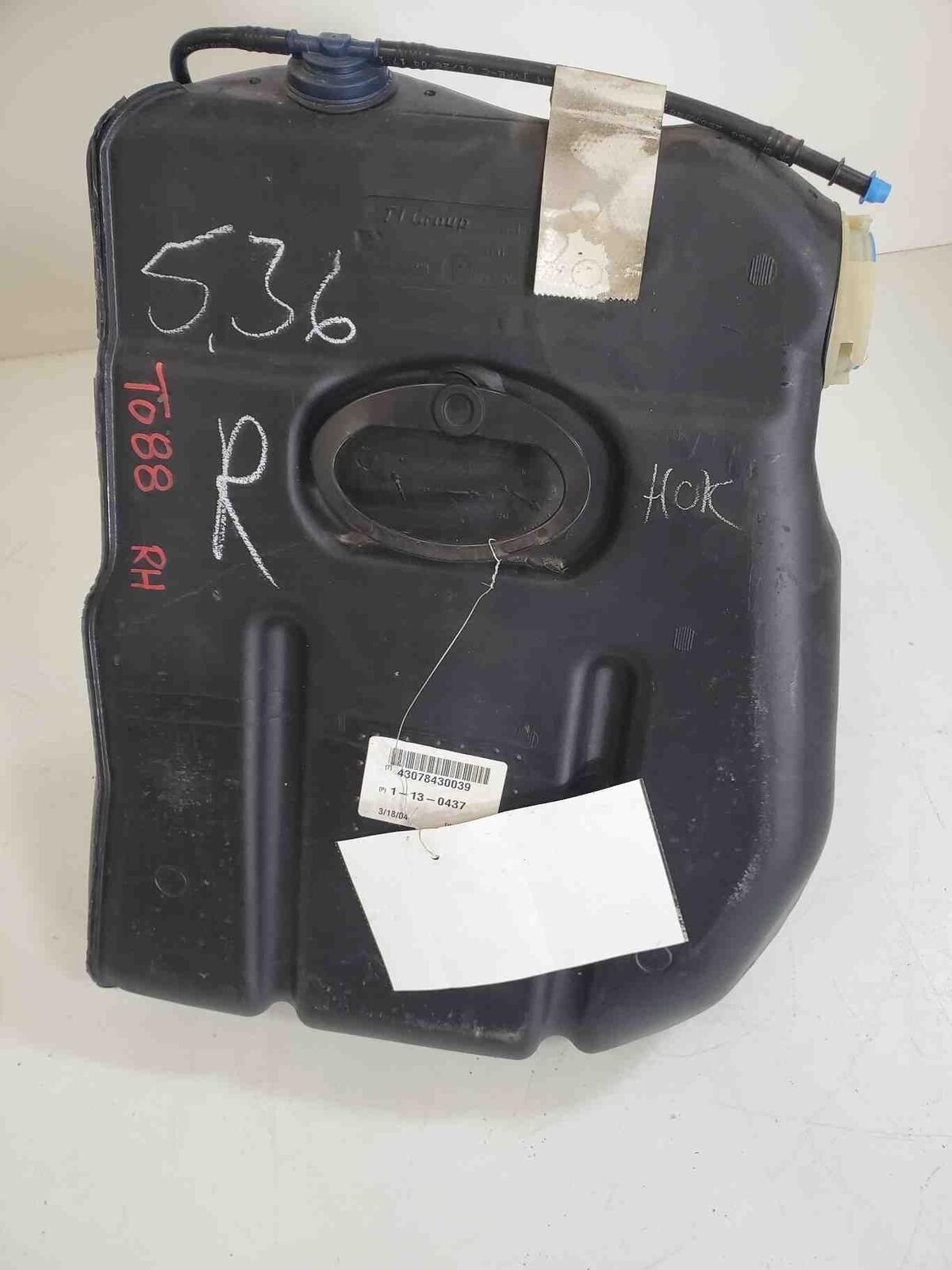 04-09 CADILLAC XLR Gas Fuel Tank Rh Right (auxiliary) 43078430039 1-13-0437