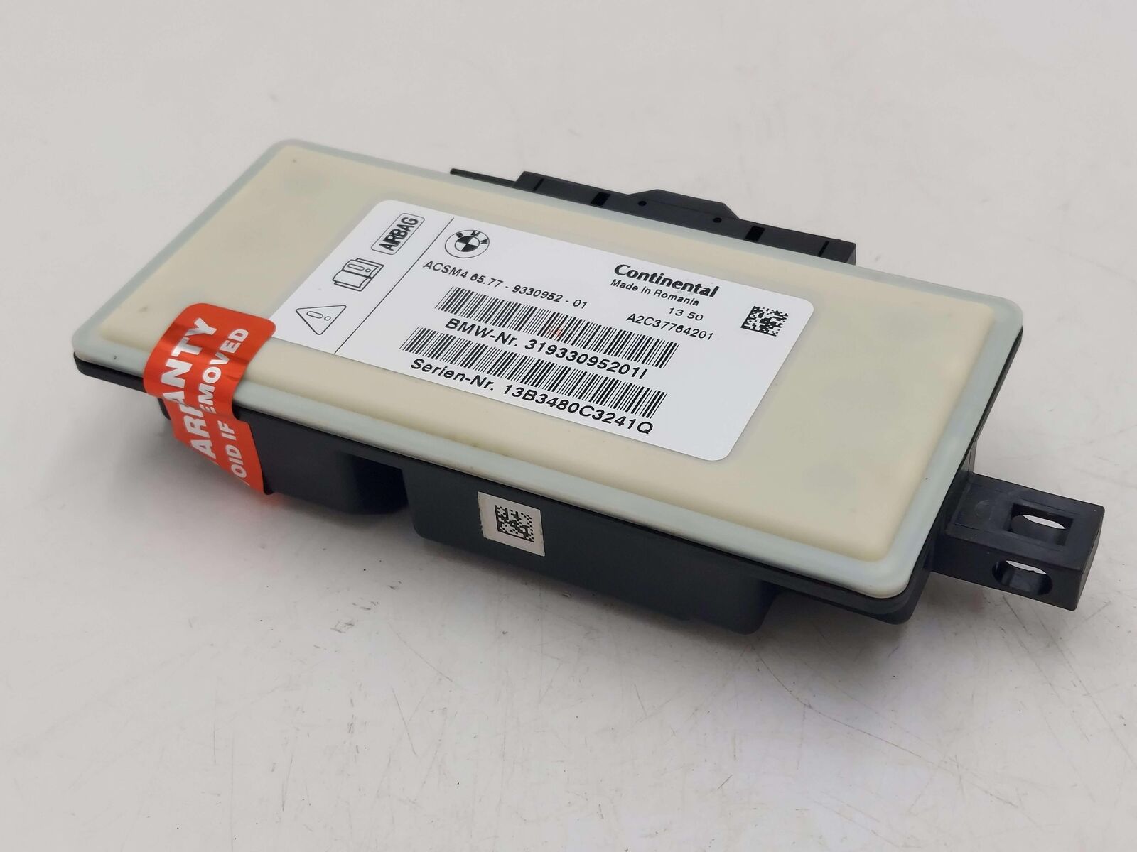 2014 BMW X5 F15 CRASH BAG CONTROL MODULE 65779330952 9330952 31933095201