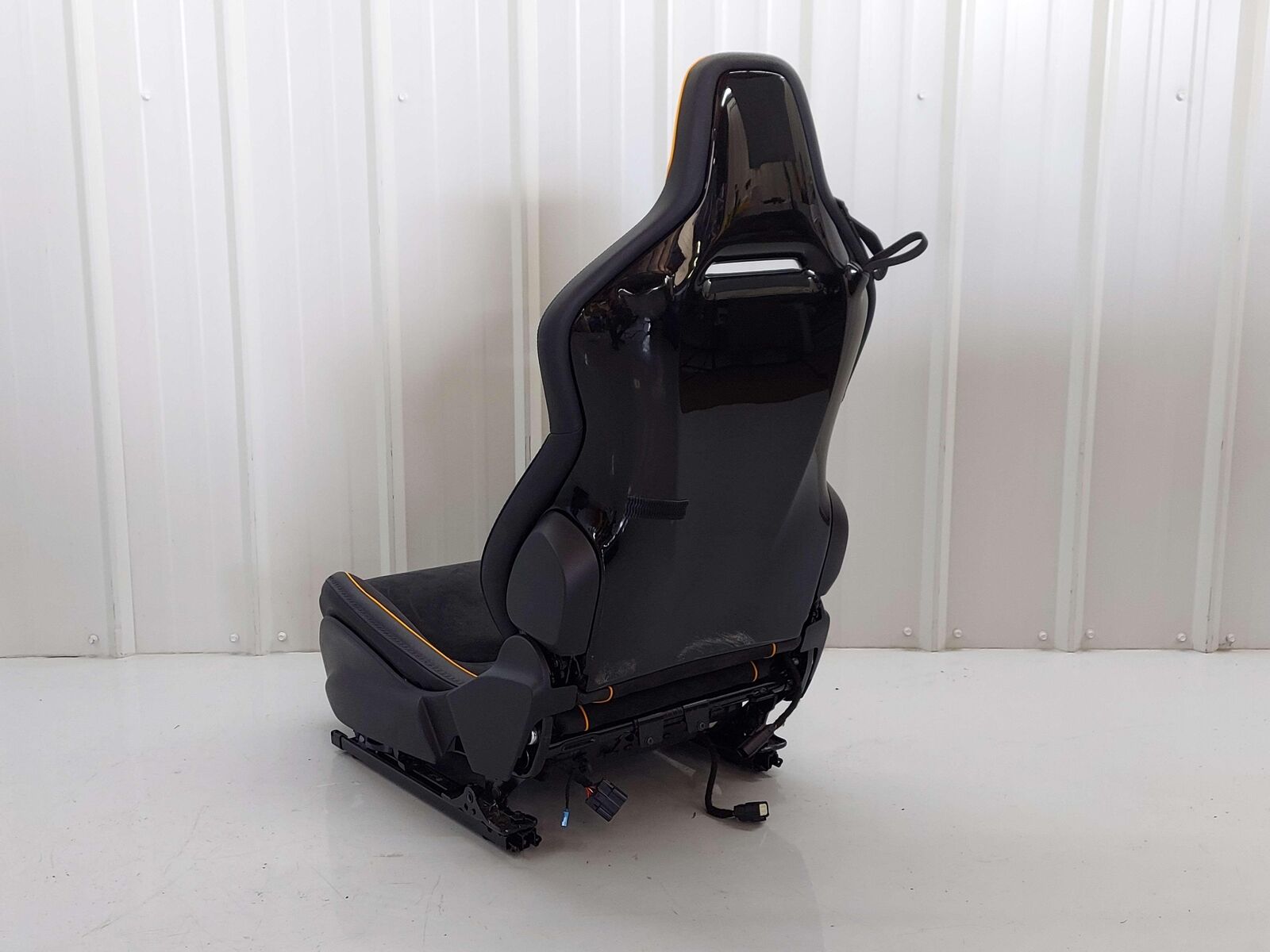 23 Mclaren Artura Front Right Seat Black Alcantara Leather W/Orange Piping Note