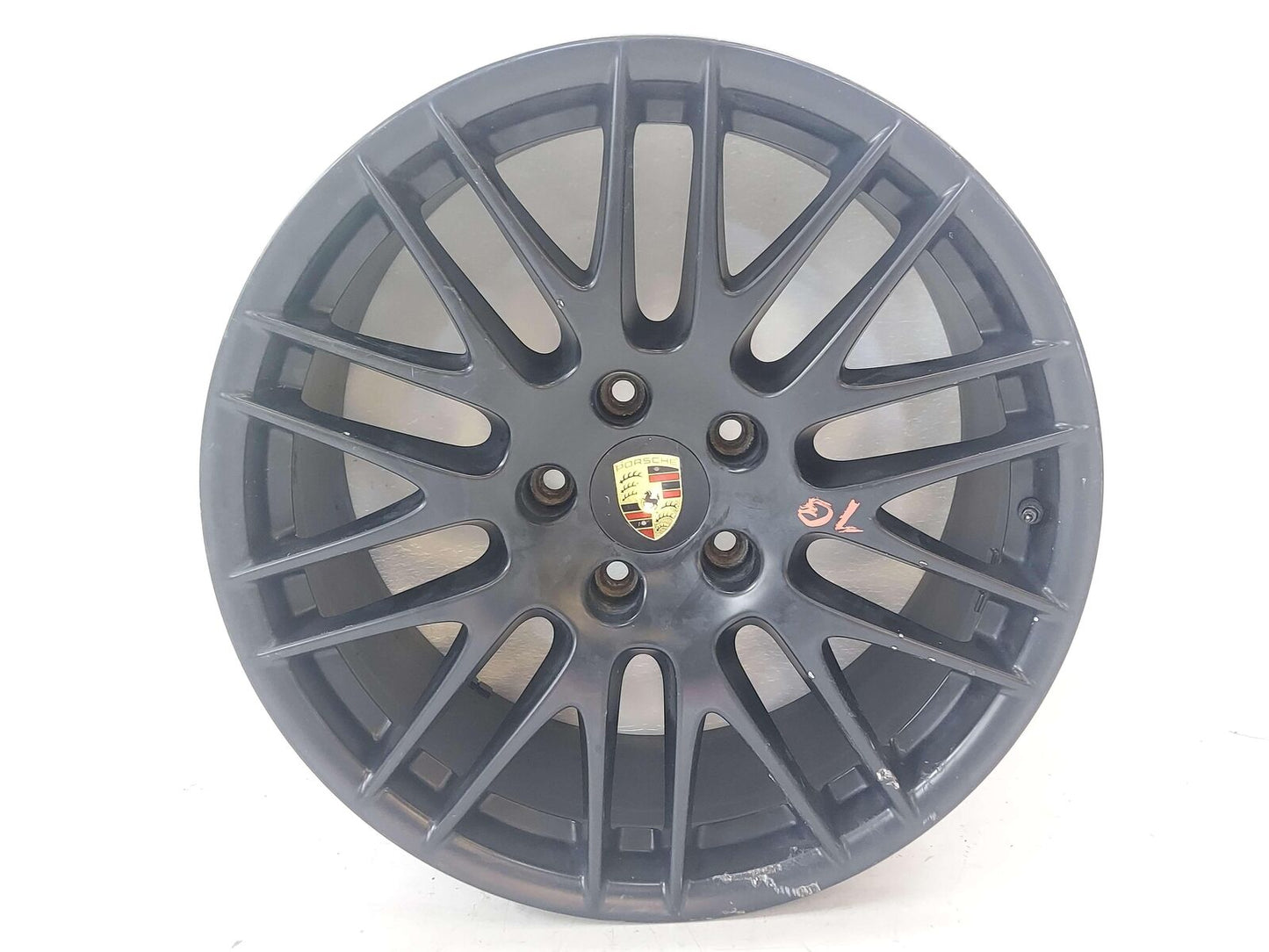 16-18 PORSCHE CAYENNE GTS 958 WHEEL RIM 20X9.5 SPORT DESIGN BLACK ALLOY