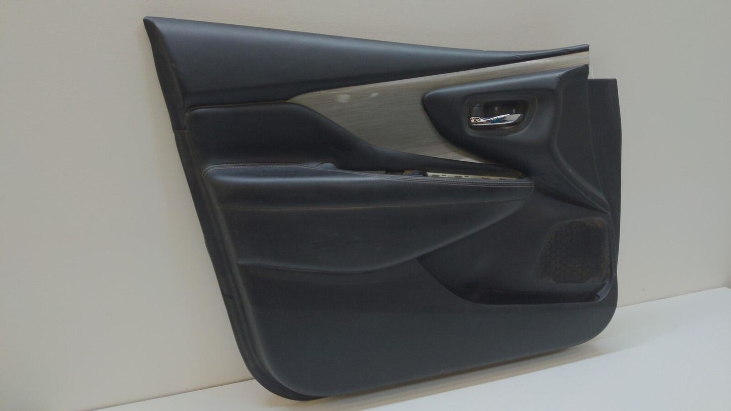 15-17 Nissan Murano Front LH Left Door Trim Panel Black *Scratches Dents*