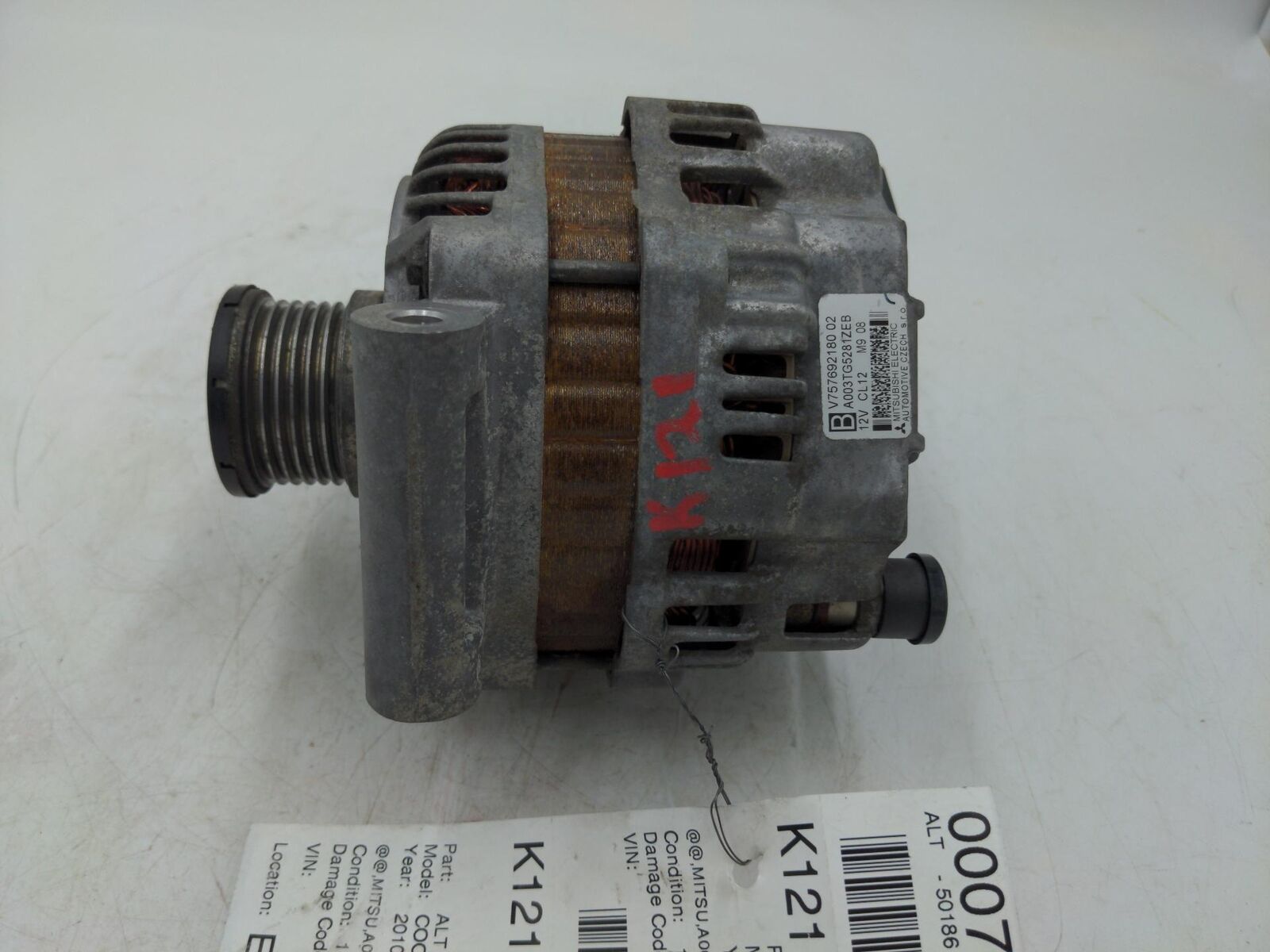 07-15 MINI COOPER Alternator A003tg52812eb V757692180 120 amp