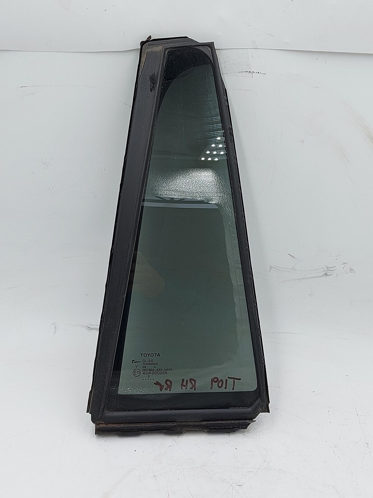 20-22 TOYOTA HIGHLANDER Rear RH Right Vent Glass Window 43R-000265 904AS3M513