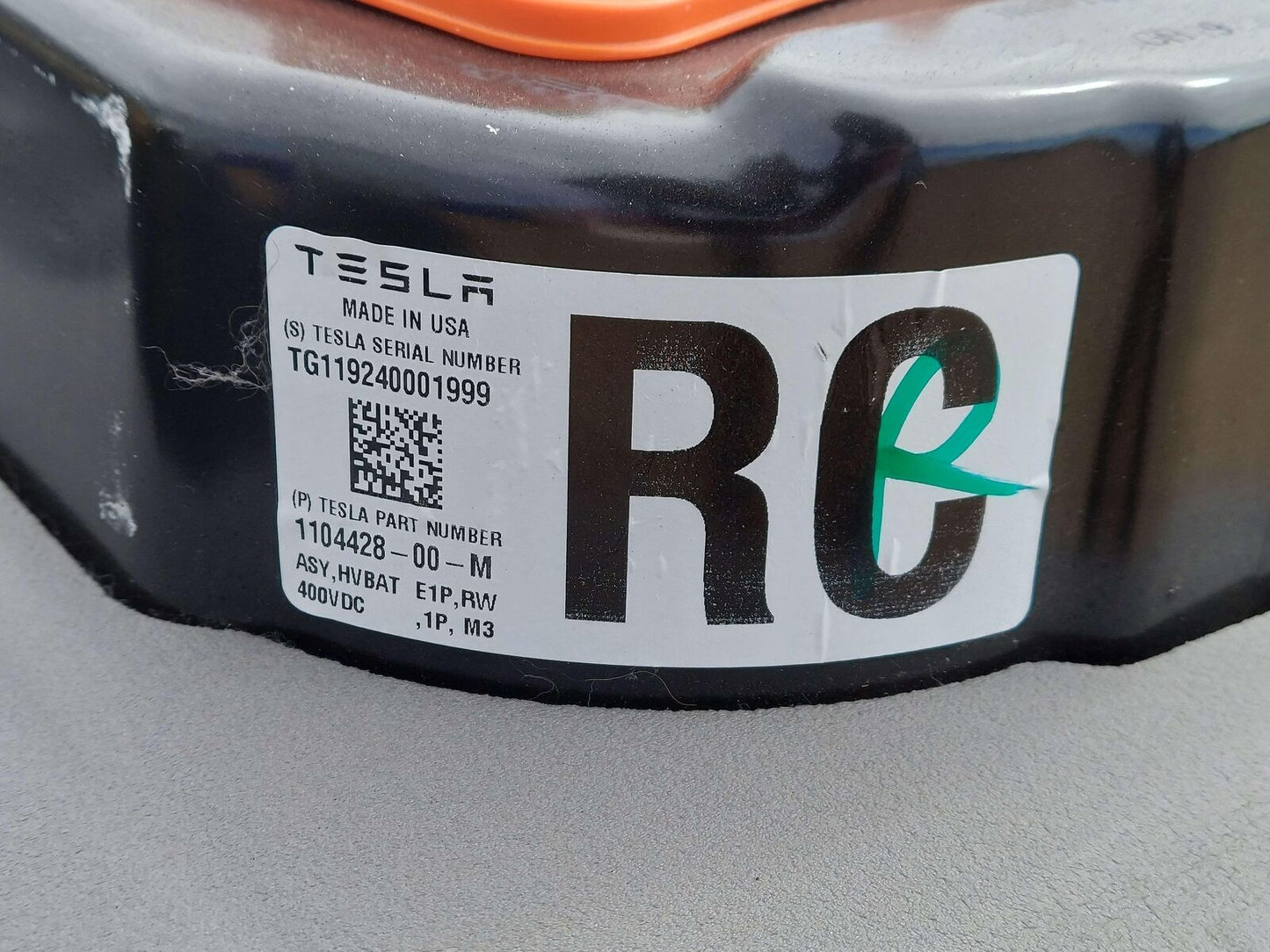 2019 TESLA MODEL 3 50KW/H STANDARD RANGE HYBRID BATTERY PACK 17-21 1104428-00-M