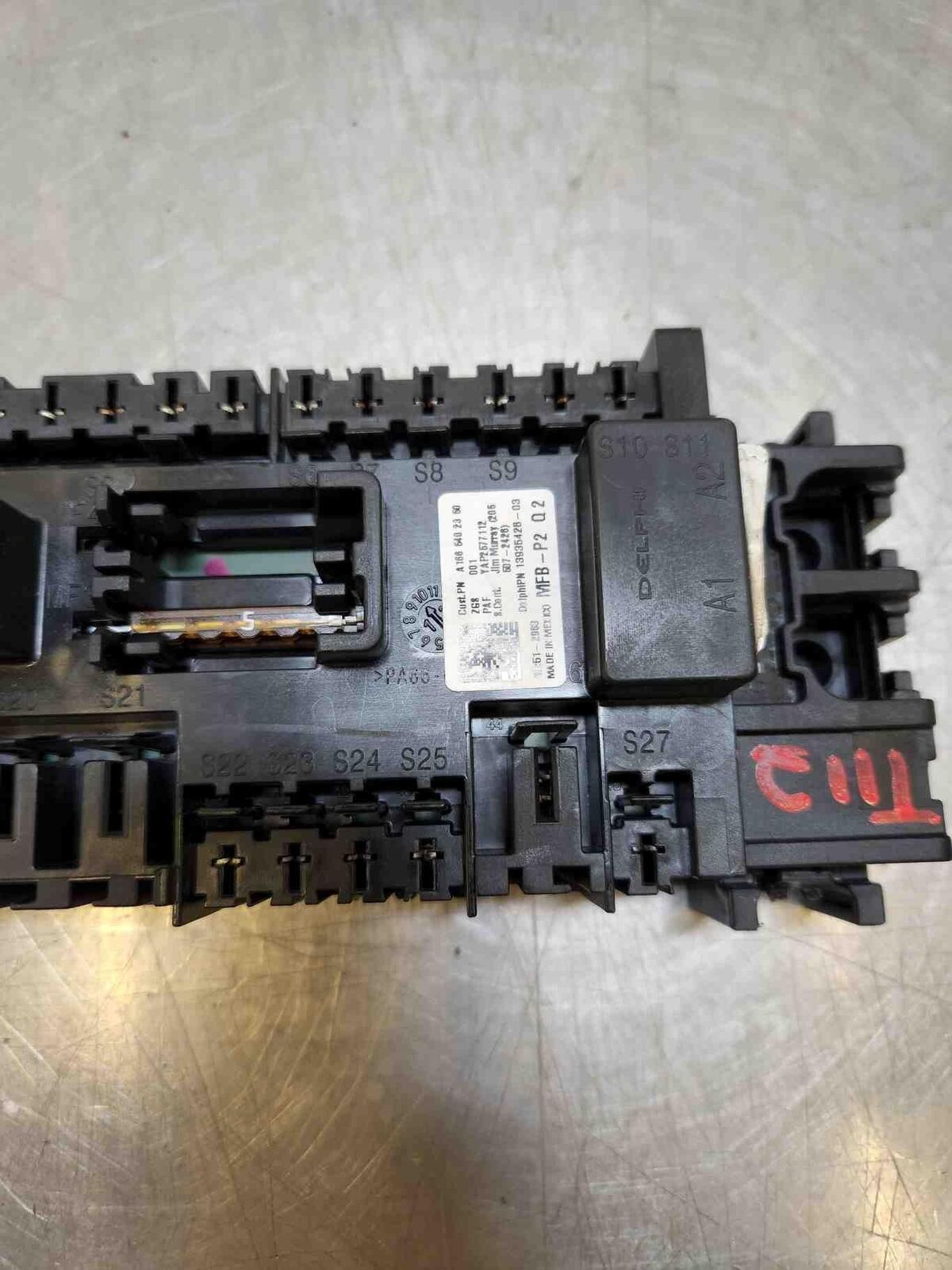 2014 MERCEDES GL CLASS A1665402350 Under Seat Fuse Box