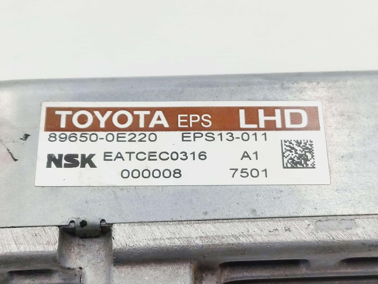 17-19 TOYOTA HIGHLANDER 3.5L STEERING CONTROL MODULE 89650-0E220