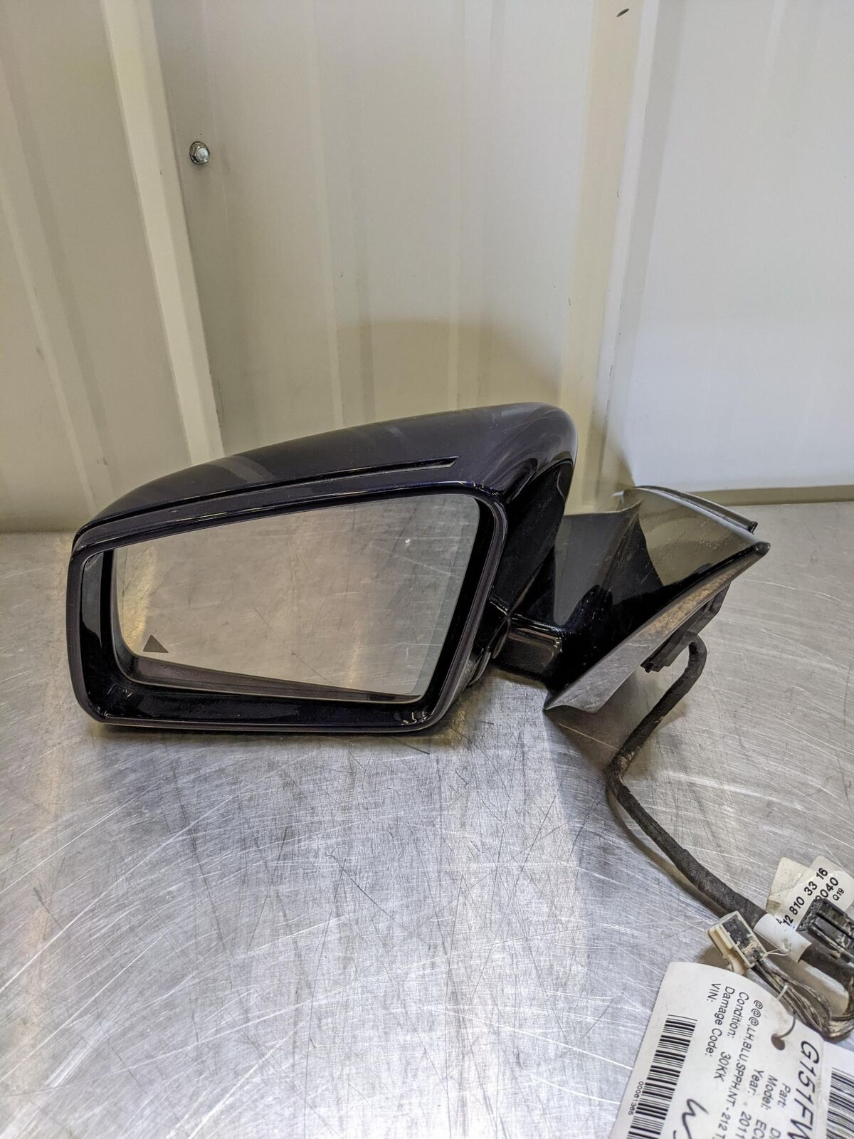 💥11 12 13 14 MERCEDES E350 LH Left Door Mirror Blue Blind Spot Assist💥