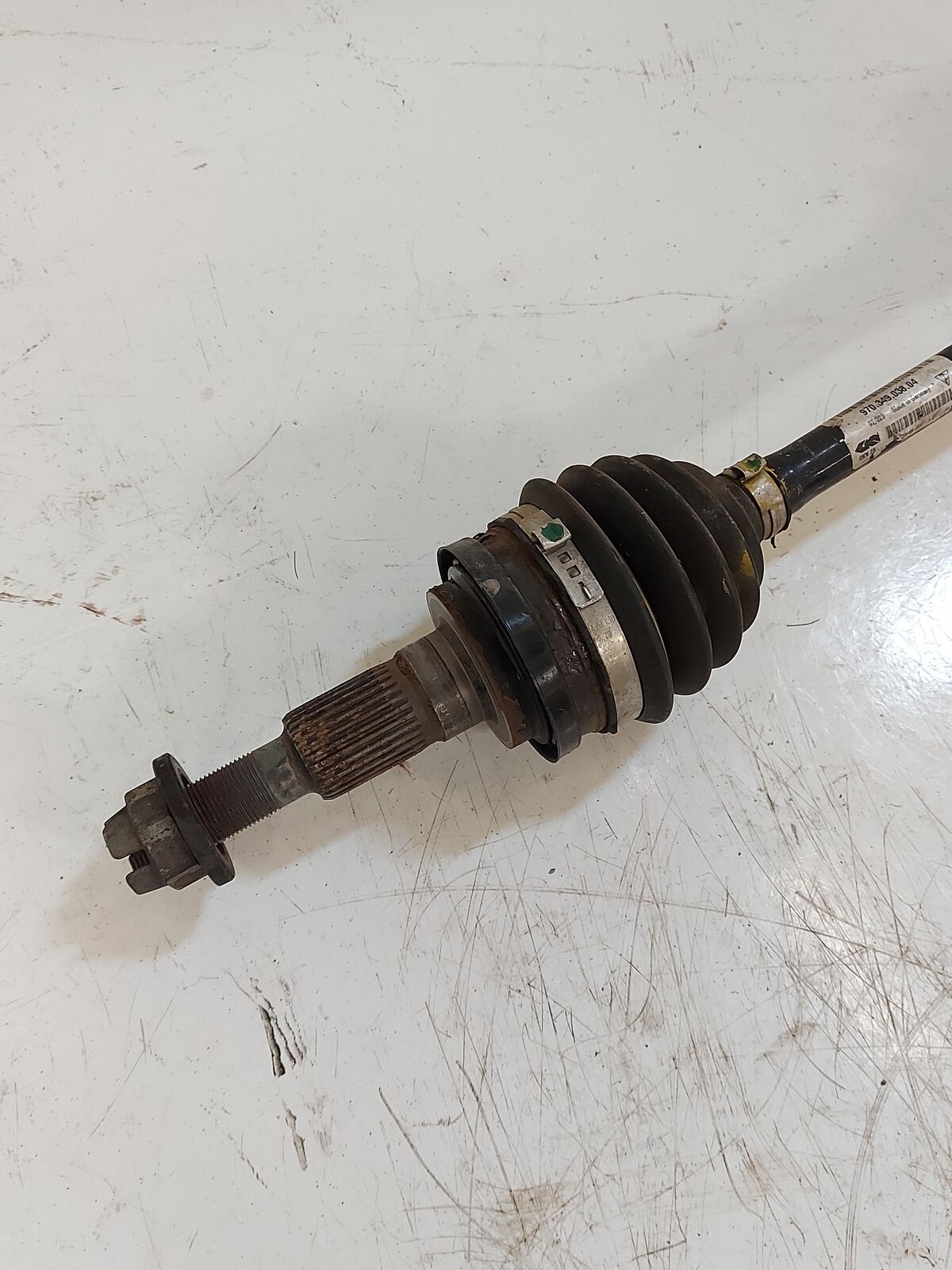 11-16 PORSCHE PANAMERA Front LH Left CV Axle Shaft Outer 97034903804 103K KM's