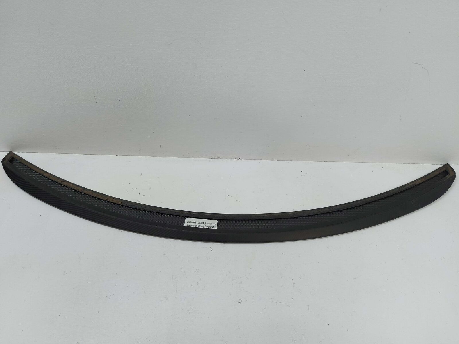 2013 TESLA S REAR SPOILER CARBON FIBER OEM TESLA 1023179-00-B