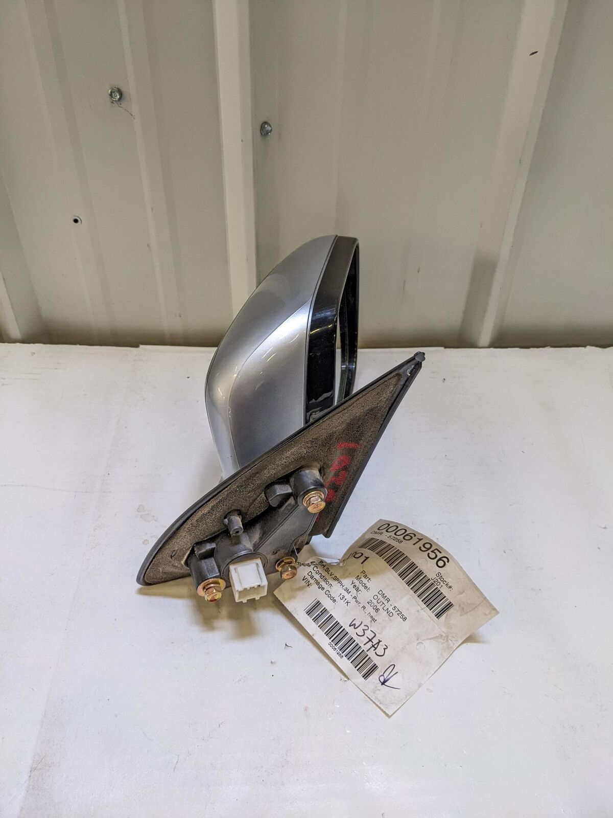 💥03-06 MITSUBISHI OUTLANDER RH Right Door Mirror Silver 3m Heated💥