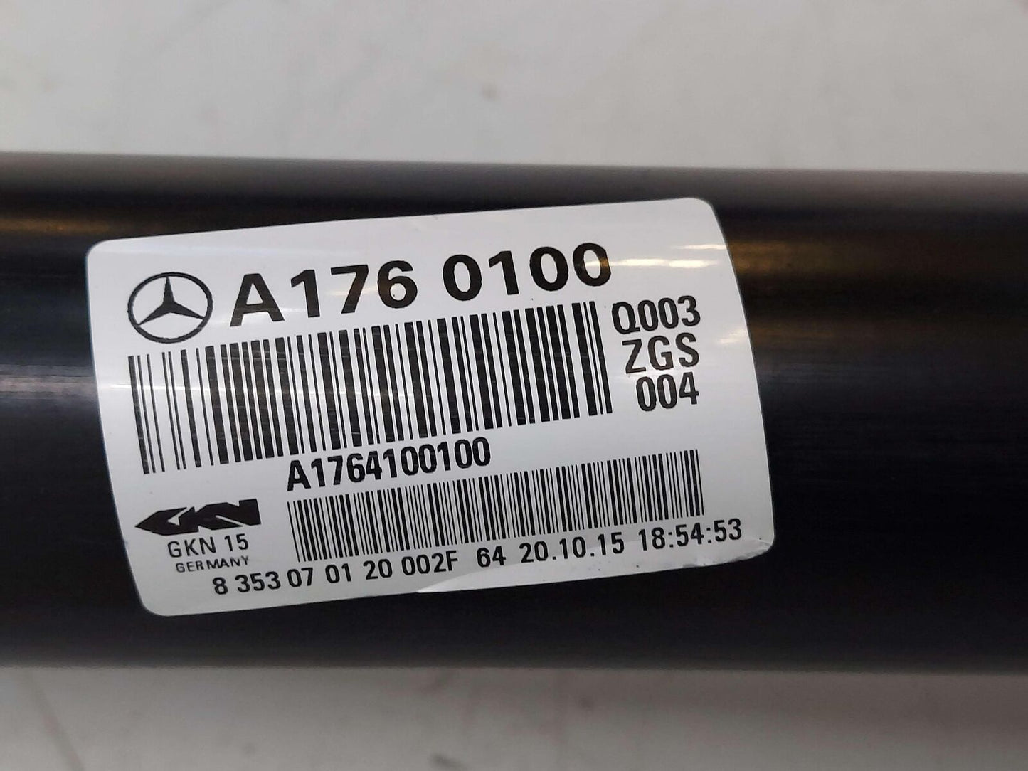 15-20 MERCEDES GLA250 X156 REAR DRIVE SHAFT A1760100 A1764100100