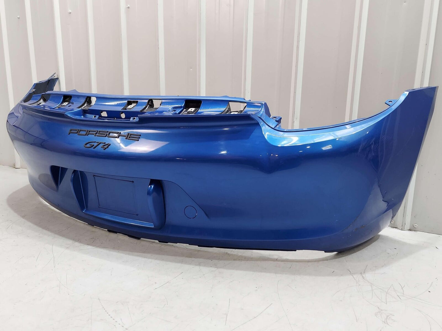 16 PORSCHE CAYMAN GT4 981 REAR BUMPER SAPPHIRE BLUE M5J 98150541104 98150599181