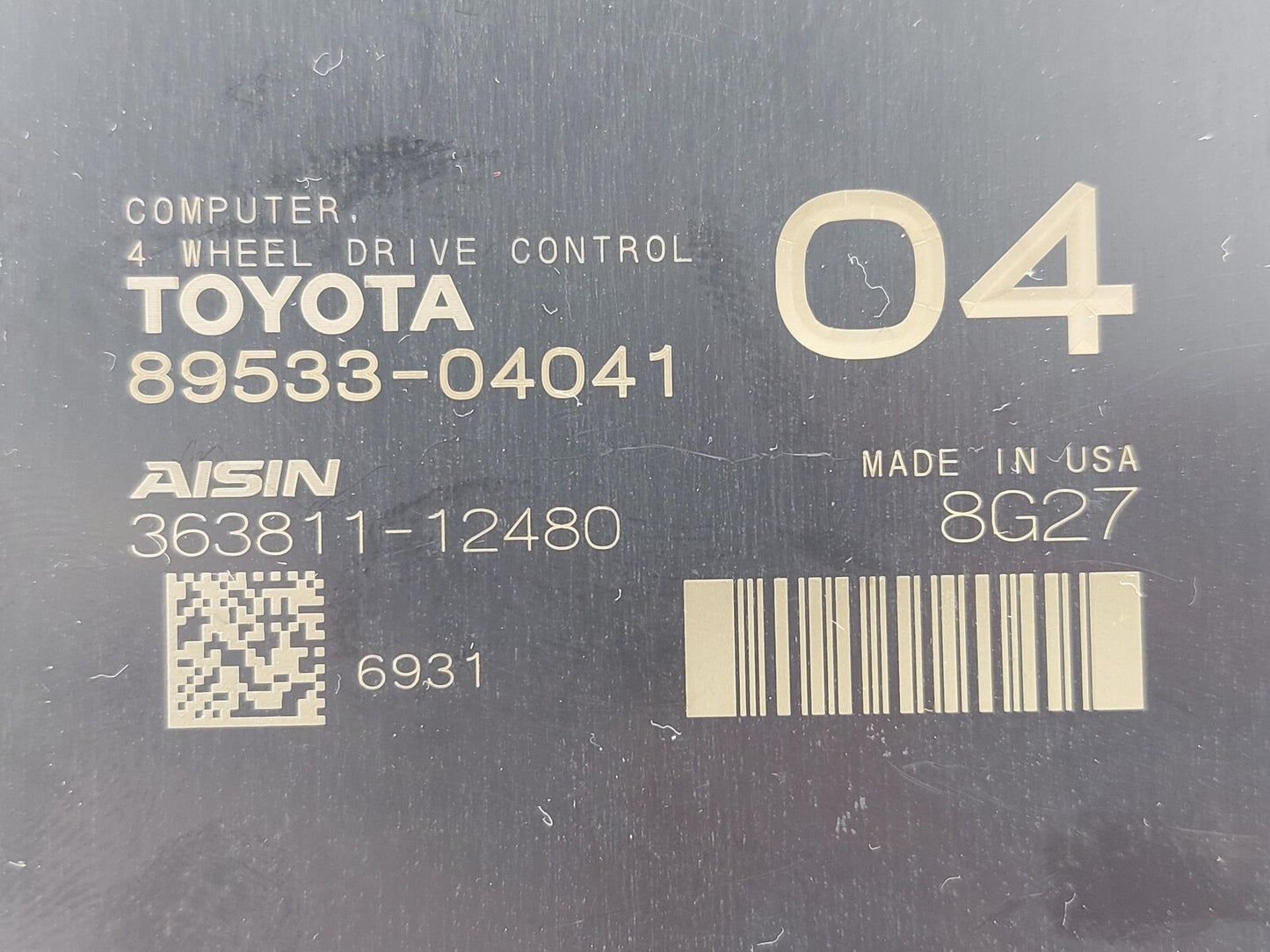 16-19 TOYOTA TACOMA TRANSFER CASE CONTROL MODULE 89533-04041