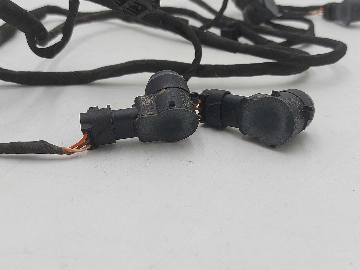 15 MERCEDES ML360 W166 4 REAR PDC PARK ASSIST SENSORS W/ HARNESS OBSIDIAN BLACK