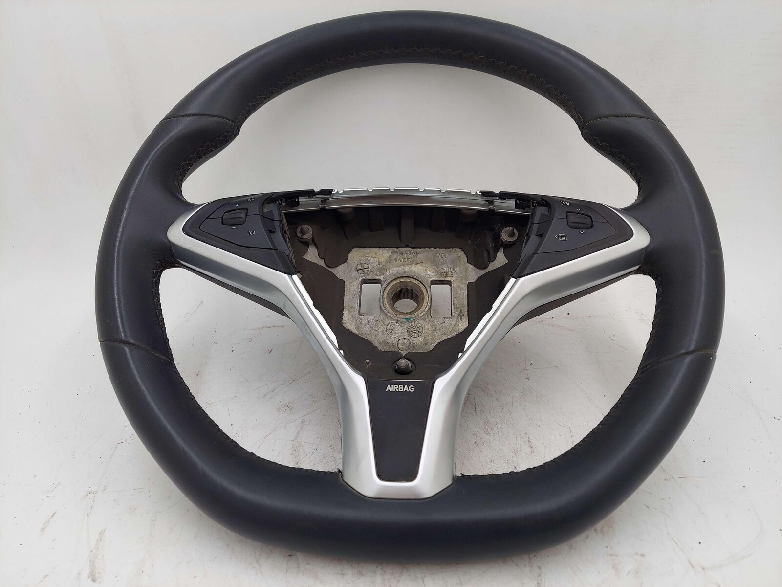 2013 Tesla S Steering Wheel Black Flat Bottom 1005279-00-D