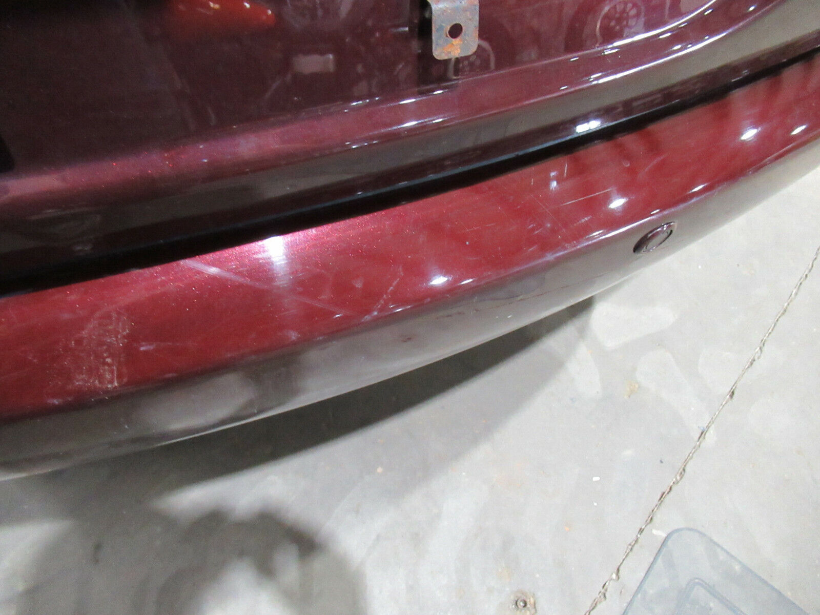 W009 2007 07 MASERATI QUATTROPORTE 4.2 REAR BUMPER COVER SCRATCHED