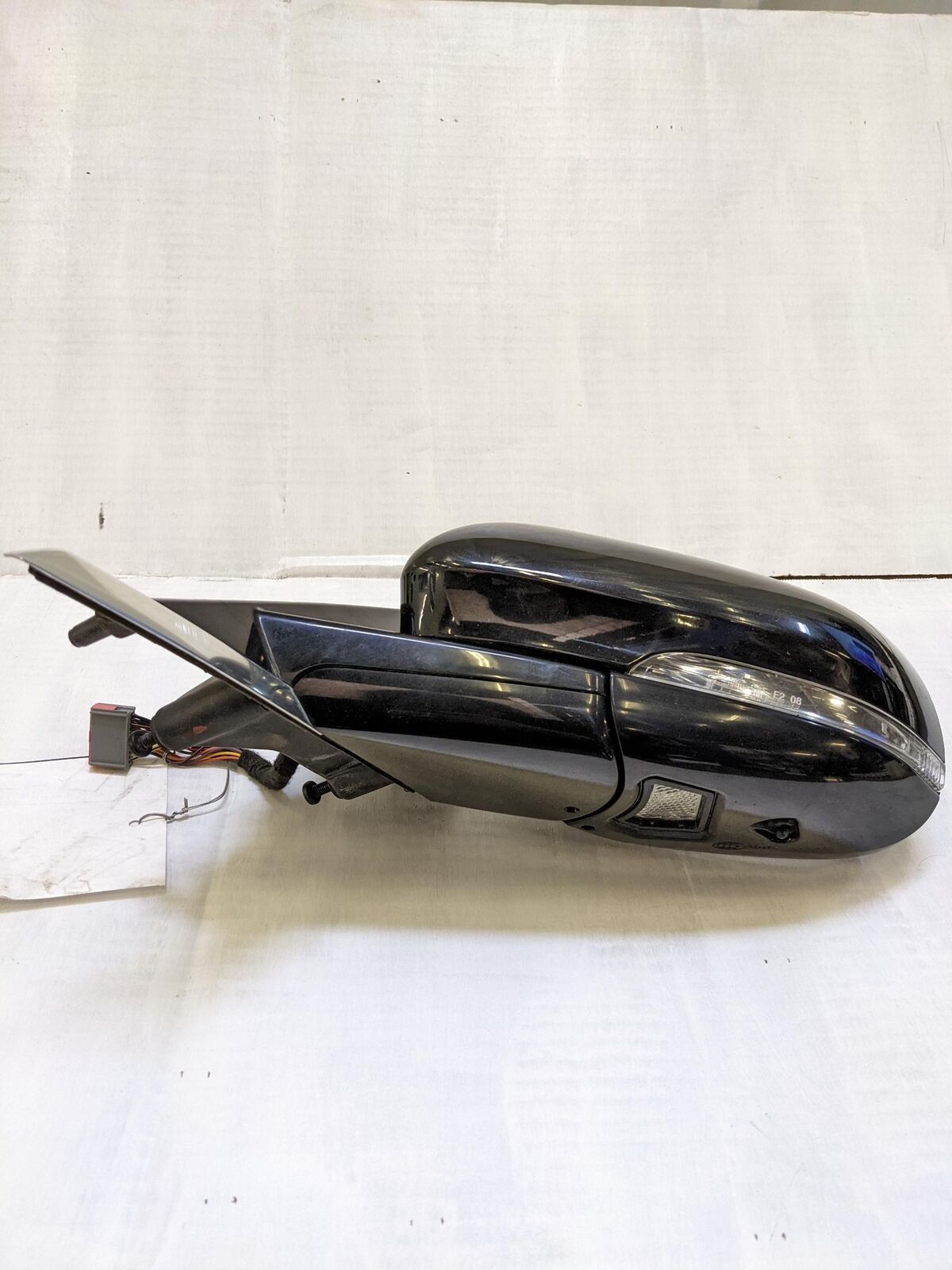 10-15 JAGUAR XF LH Left Door Mirror Black Power Blind Spot Alert