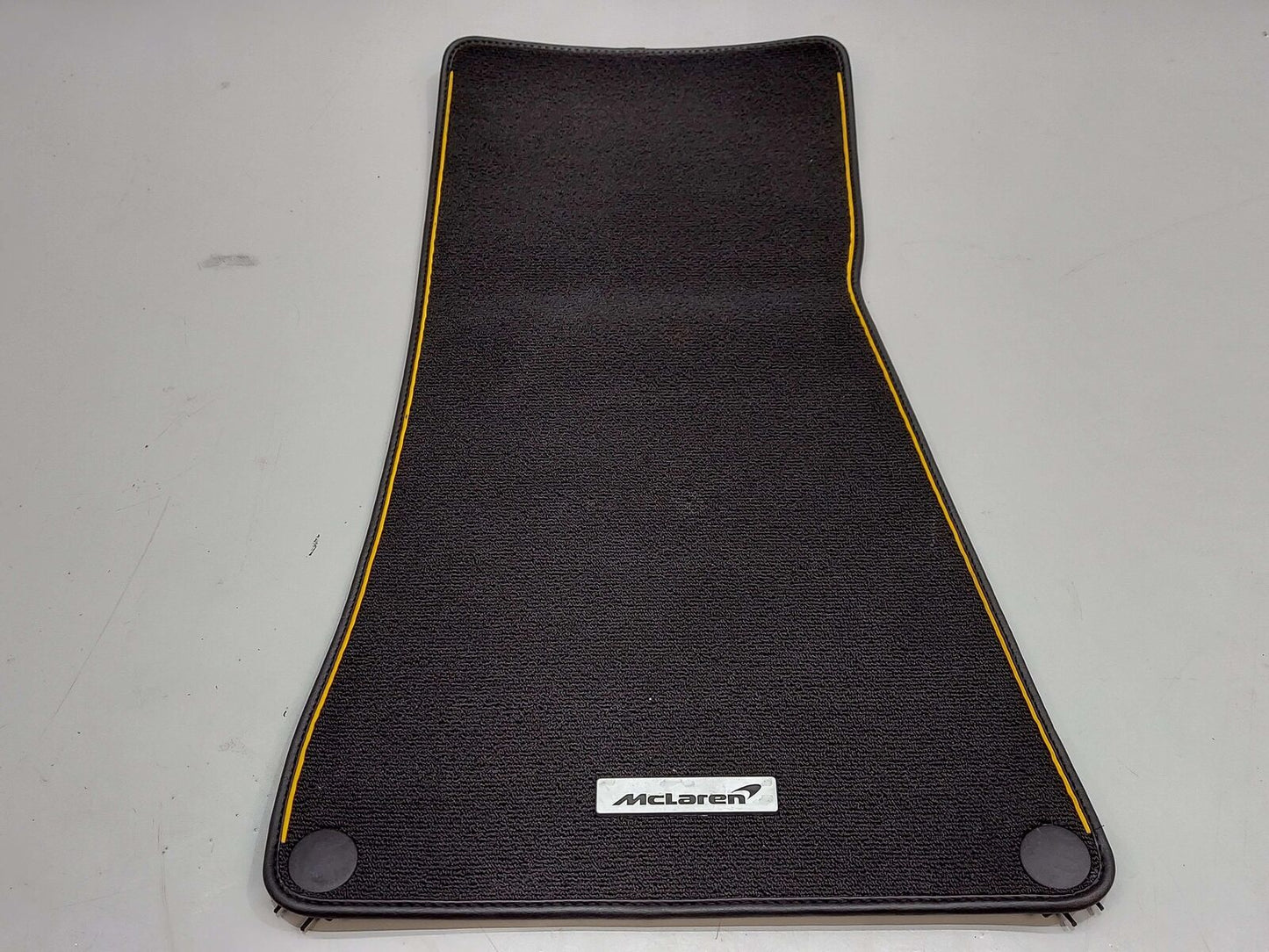 2023 McLaren Artura RH Right Floor Mat Black W/ Orange Piping