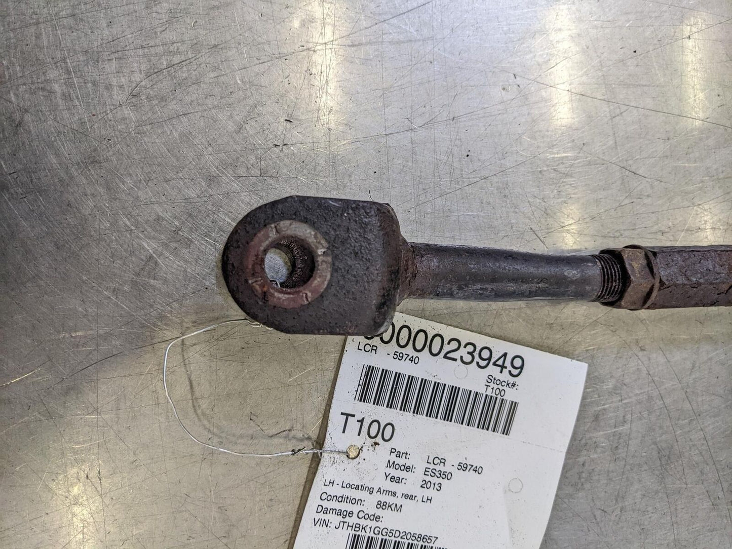 13-18 LEXUS ES350 REAR LH Left Lower Control Arm Locating Arm *NOTES* 88K KM'S