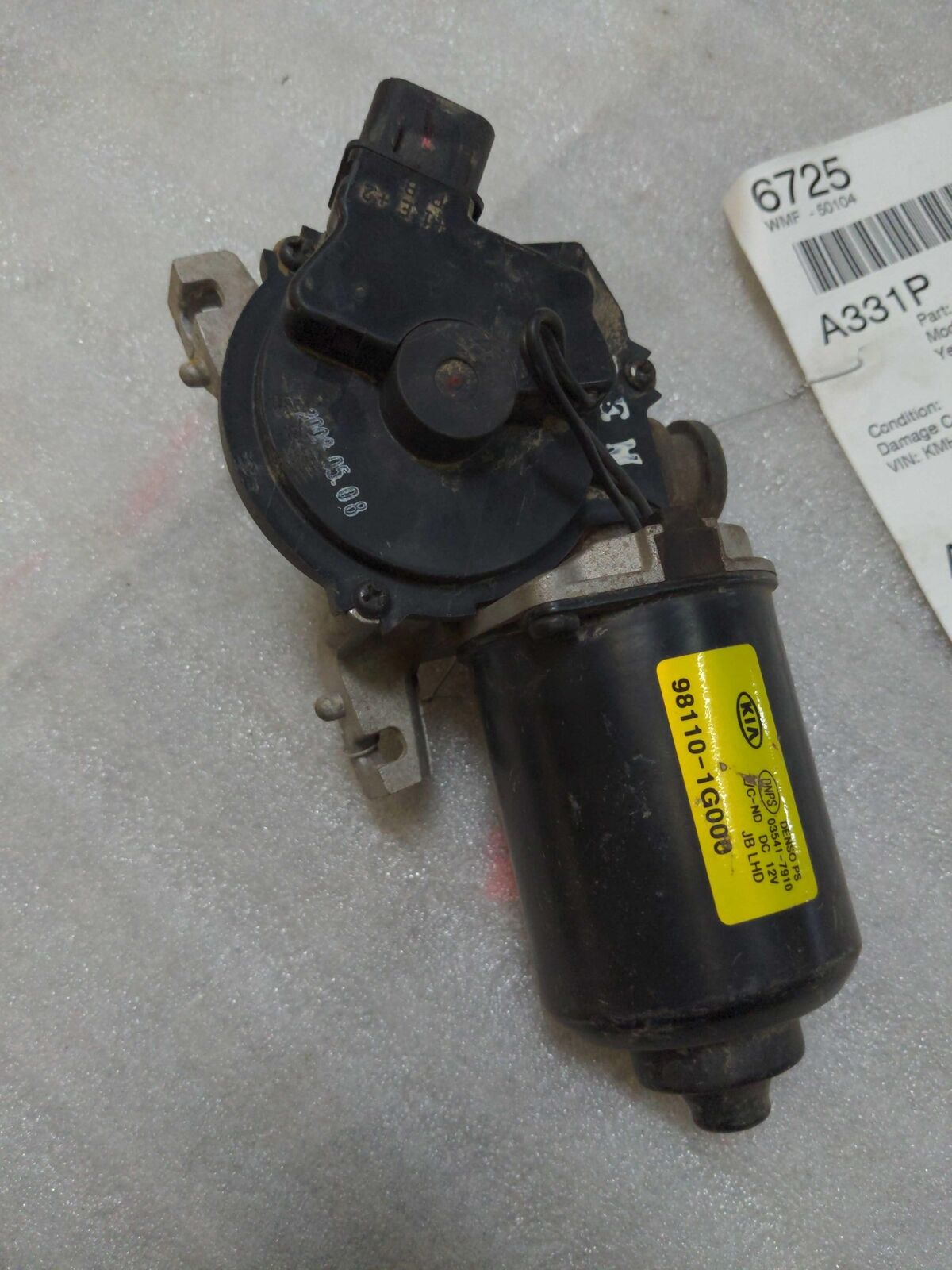 A331P 2008 HYUNDAI ACCENT Wiper Motor Front 981101g000