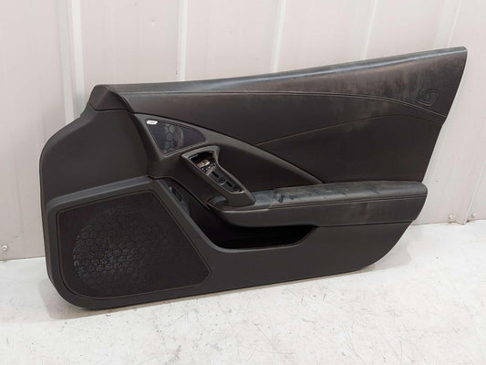 14-19 Chevrolet Corvette C7 Front RH Right Door Card Napa Leather Trim Panel