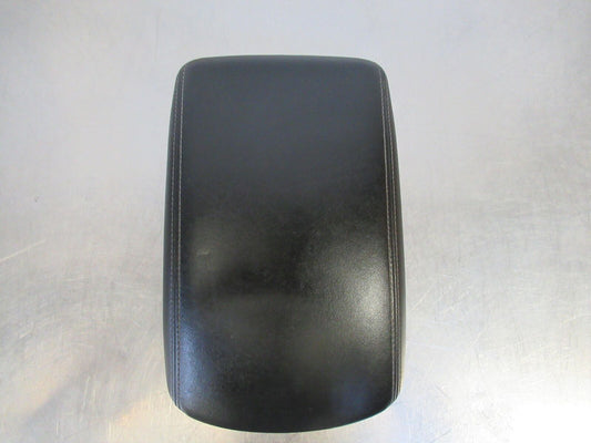 17-19 INFINITI Q60 Front Console Lid Armrest Black Leather *Dents Gouges*