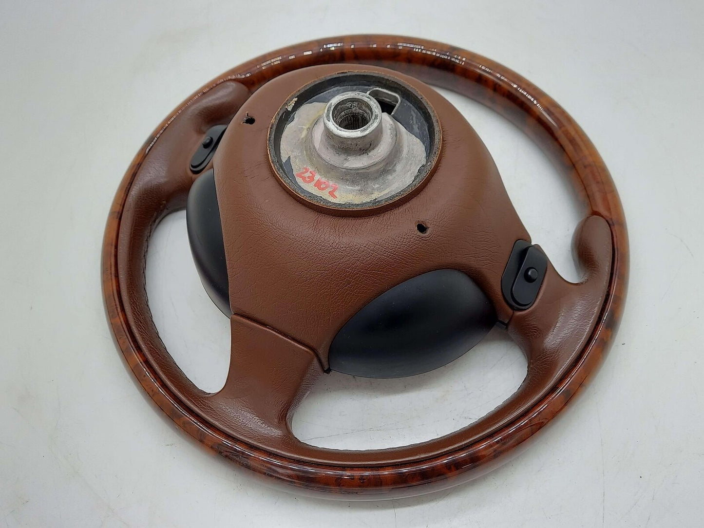 2010 Maserati GranTurismo S M145 Coupe STEERING WHEEL WOOD & BROWN LEATHER