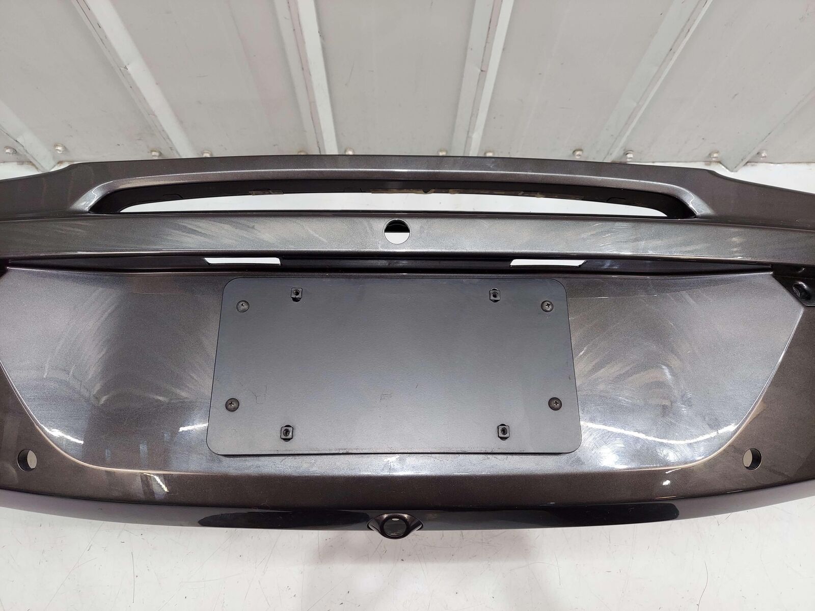 2017 MCLAREN 570S REAR BUMPER COVER MAIN COVER GREY 13A3727CP *CRACKED HOLE*