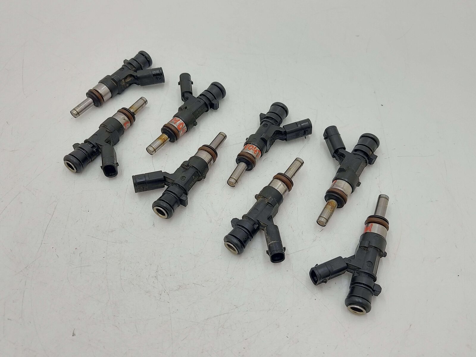 08-12 Mercedes S63 Fuel Injection Injector Set Of 8 A1560780023 101K KMS