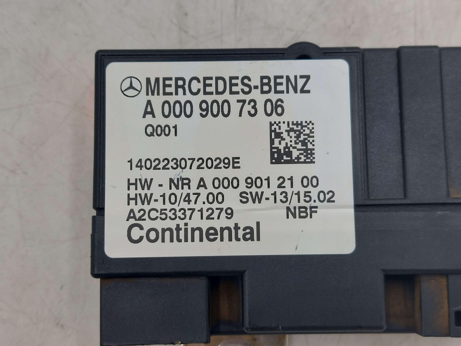 13-15 MERCEDES GL63 AMG X166 FUEL PUMP CONTROL MODULE A0009007306