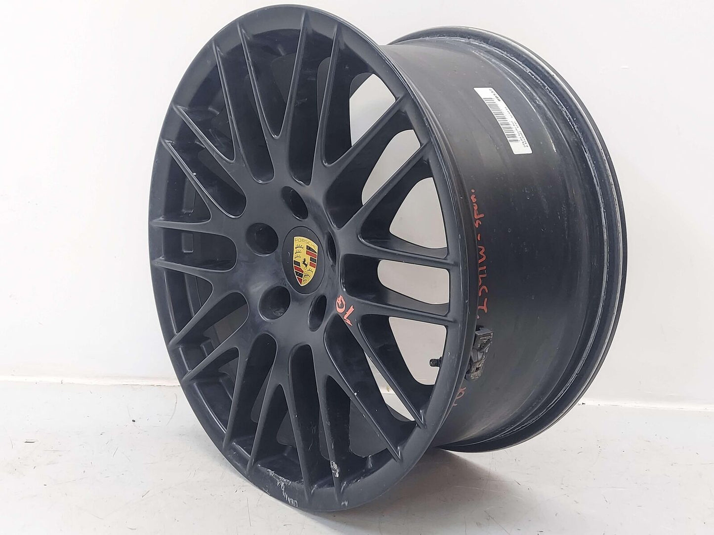 16-18 PORSCHE CAYENNE GTS 958 WHEEL RIM 20X9.5 SPORT DESIGN BLACK ALLOY