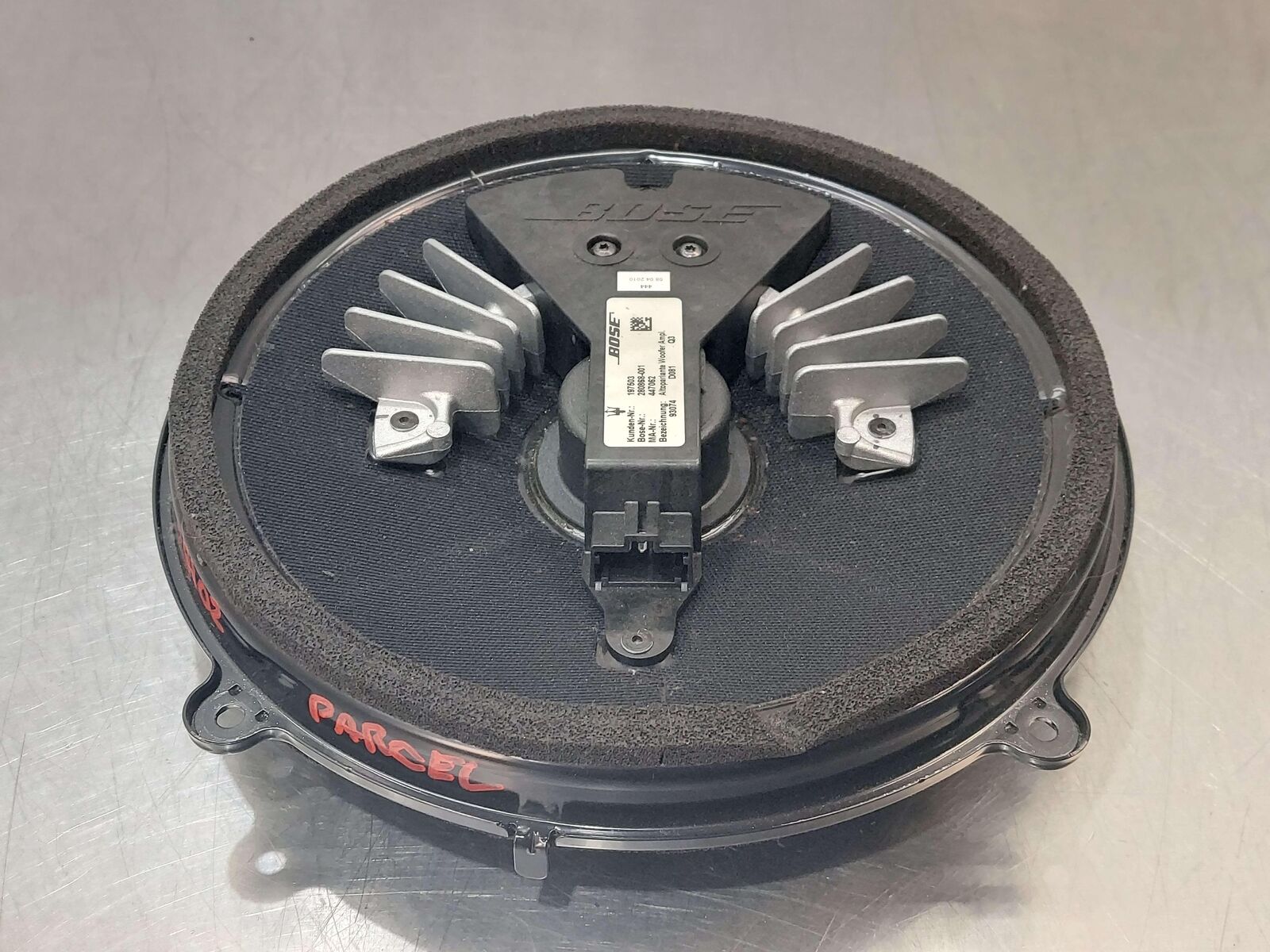 2010 Maserati GranTurismo S M145 Coupe SPEAKER BOSE SUBWOOFER 197503 280868-001