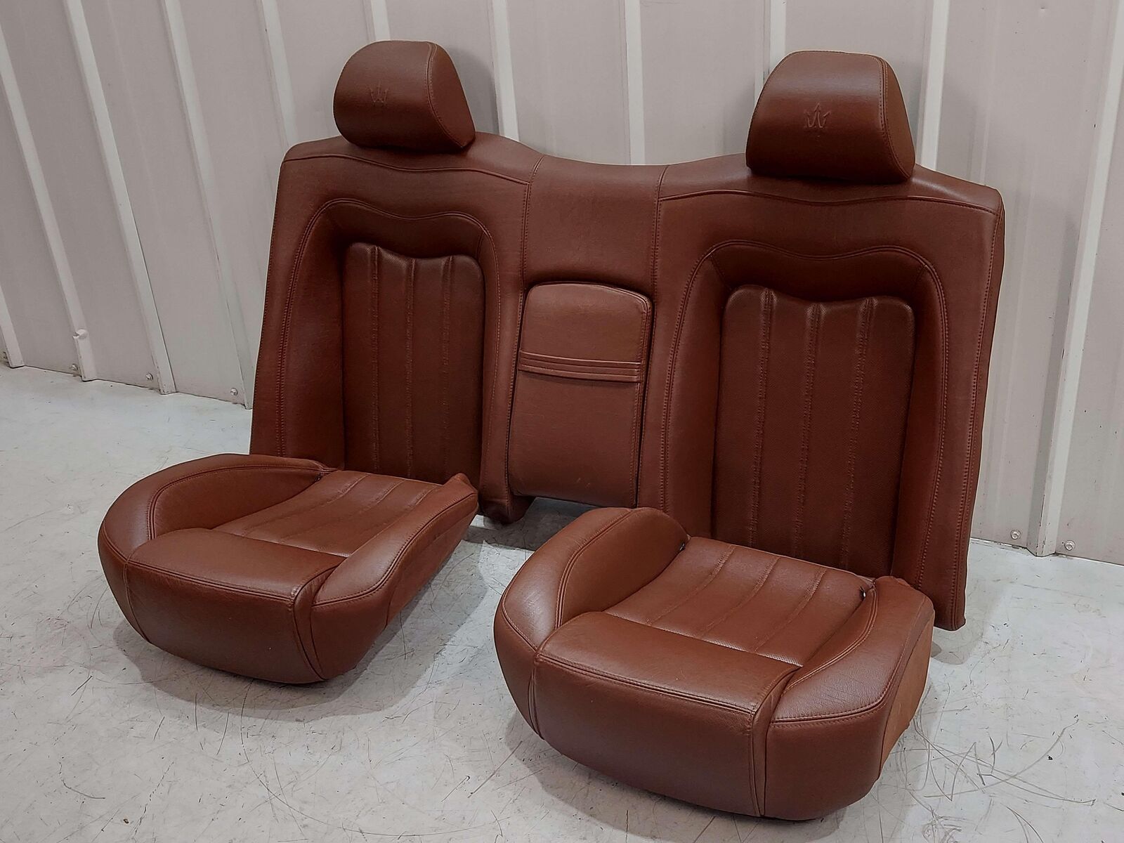 2010 Maserati GranTurismo S M145 Coupe REAR BROWN LEATHER SEAT