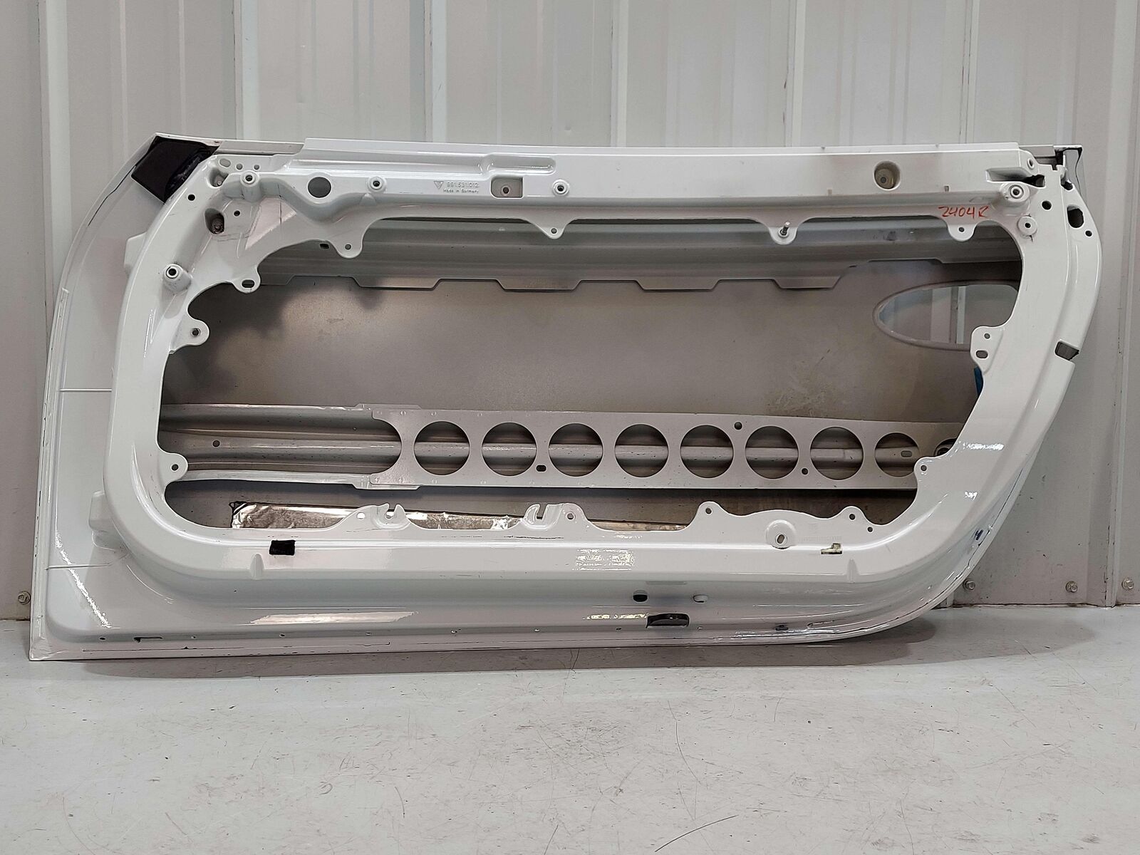 12-16 PORSCHE 911 991 GT3 FRONT RIGHT DOOR SHELL PURE WHITE C9A *NOTE