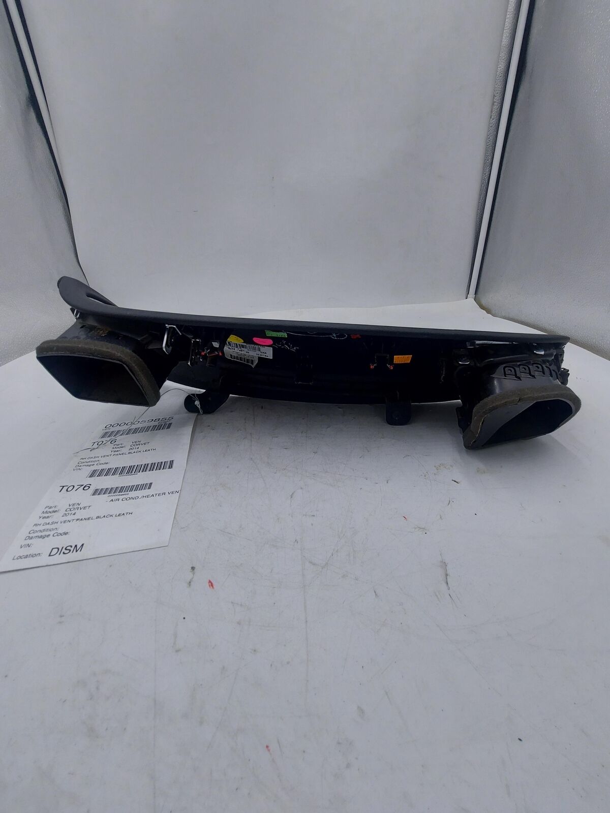 2014 Chevrolet Corvette RH Right Dash Vent Panel Black Leather 340151AB